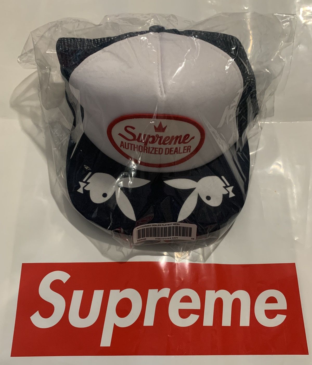 Supreme Playboy Mesh Back Panel Navy