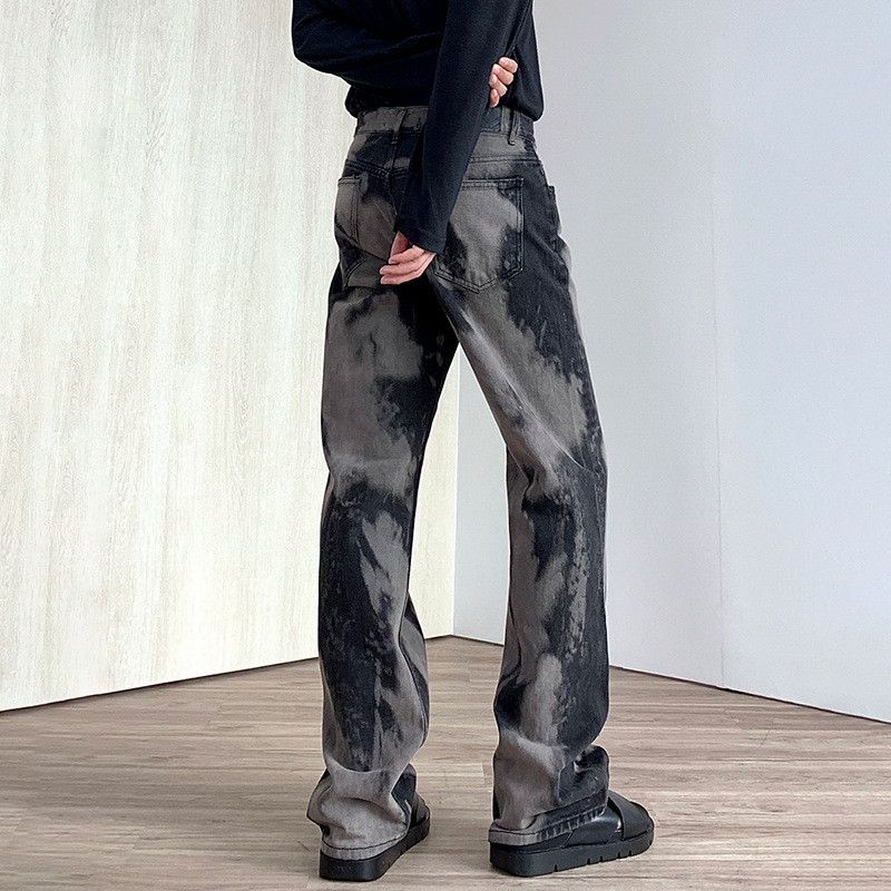 Japanese Brand × Jean Retro loose gradient straight tie dye jeans Size US 32 / EU 48 - 2 Thumbnail