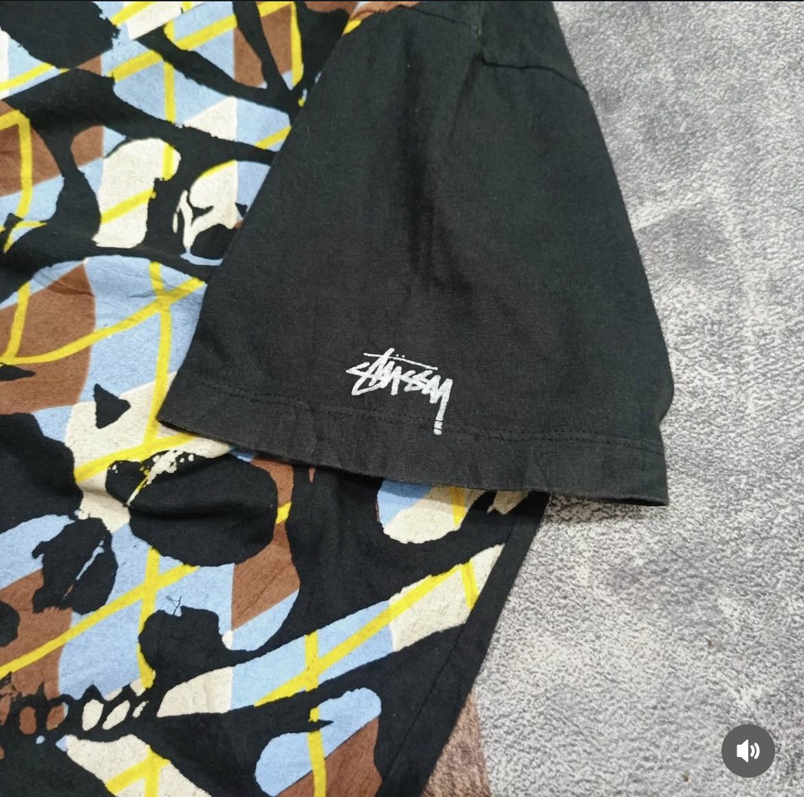 Stussy Rare 90’s Stussy All Over Stussy Skull and Cross Bones Size US XL / EU 56 / 4 - 4 Thumbnail