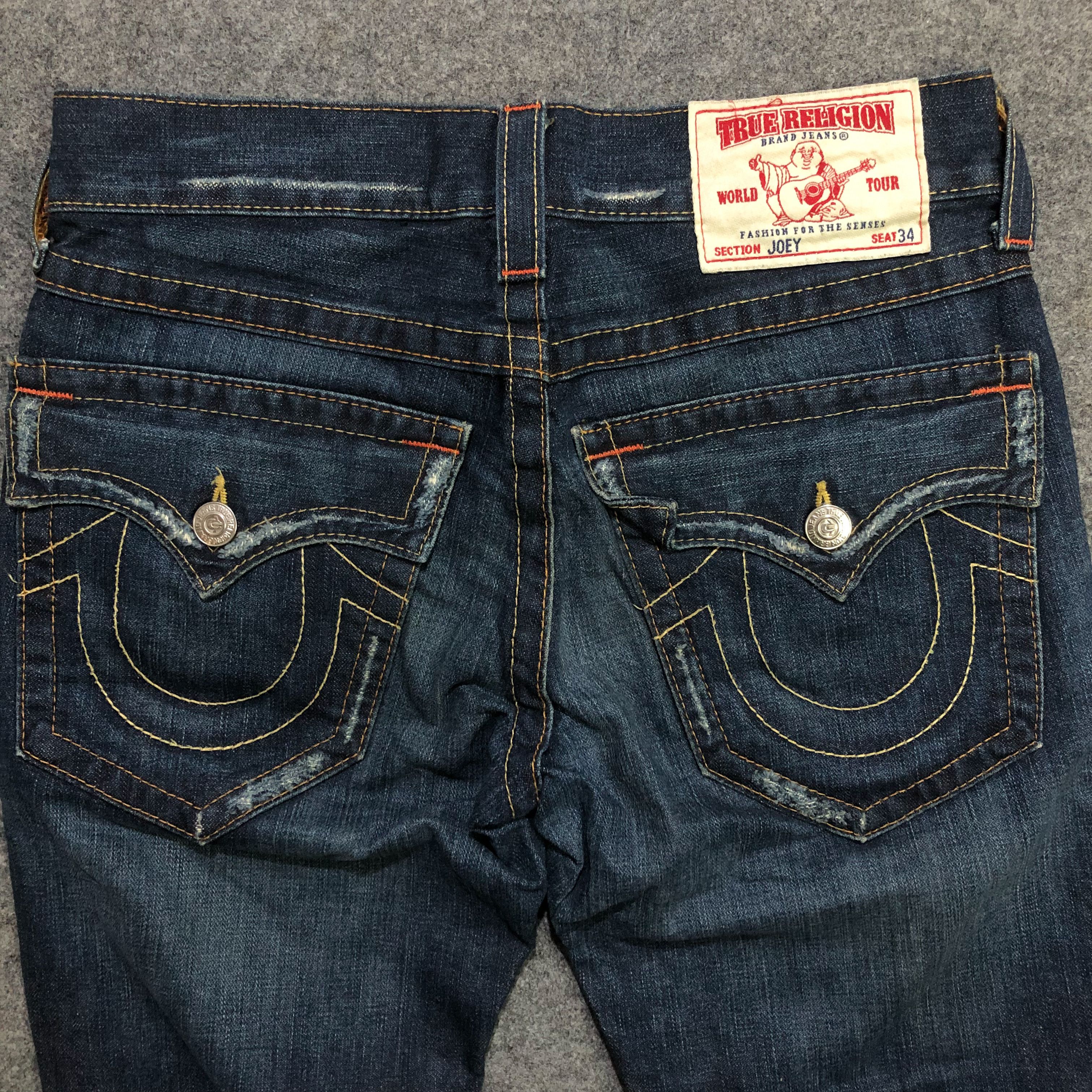 Japanese Brand True Religion Joey Super T Bootcut Jeans Denim Dark Wash Size US 29 - 10 Thumbnail