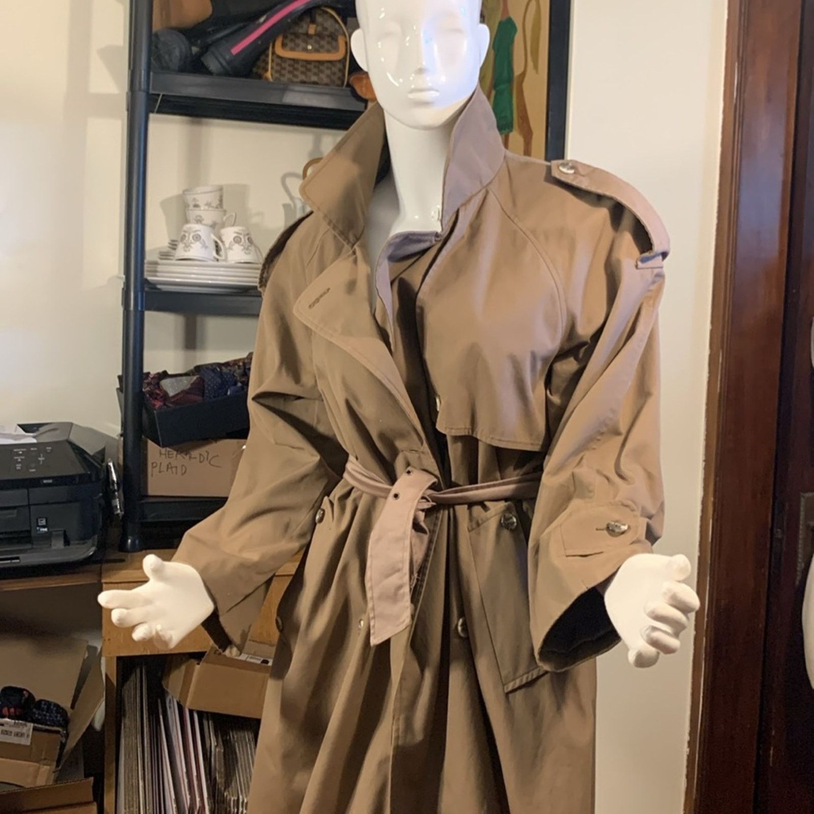 Vintage 70’s vintage Avon trench coat,made in British Hong Kong Size XL / US 12-14 / IT 48-50 - 2 Thumbnail