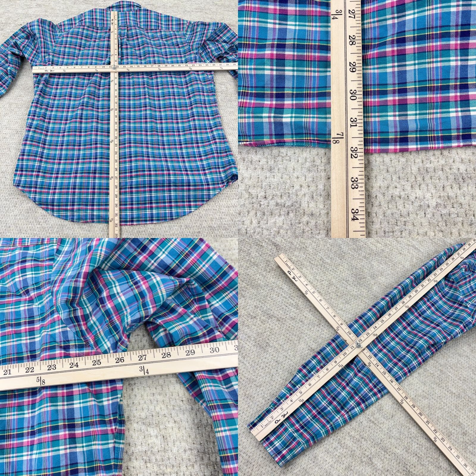 Ralph Lauren Ralph Lauren Shirt Men 2XL Blue Pink Plaid Oxford Classic Fit Button-Down Casual Multi-Season Mens Size US XXL / EU 58 / 5 - 8 Thumbnail