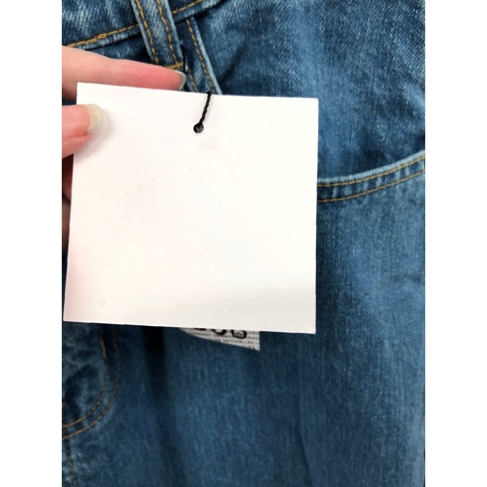 Boohoo Boohoo High Rise Mom Jeans Size 8 Tall Womens Dark Wash Blue Denim Jeans Size 30" / US 8 / IT 44 - 5 Thumbnail