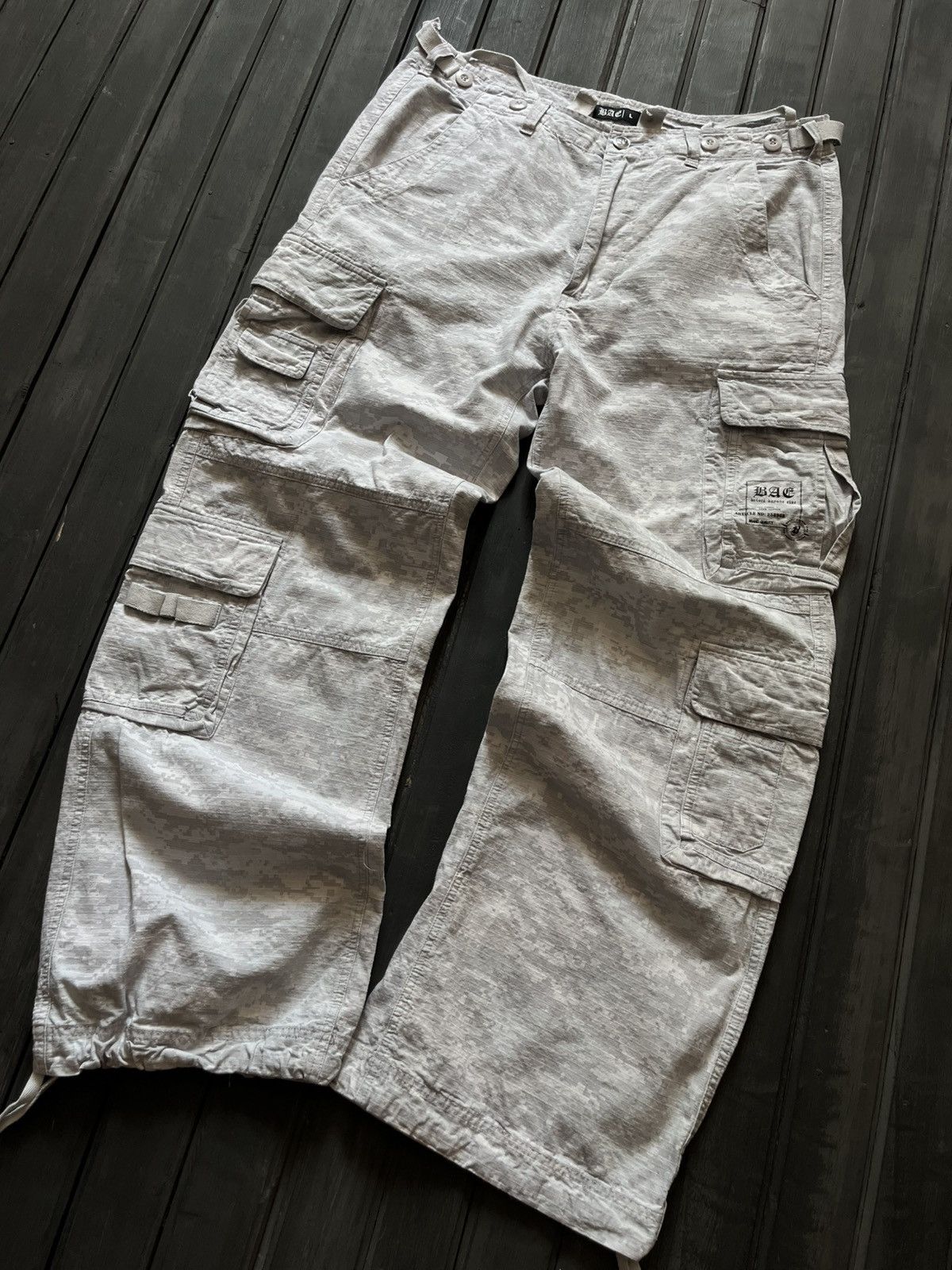 Hysteric Glamour VTG Raf Simons Opium Style Cargo Baggy Camo Jeans 90s Size US 32 / EU 48 - 6 Thumbnail