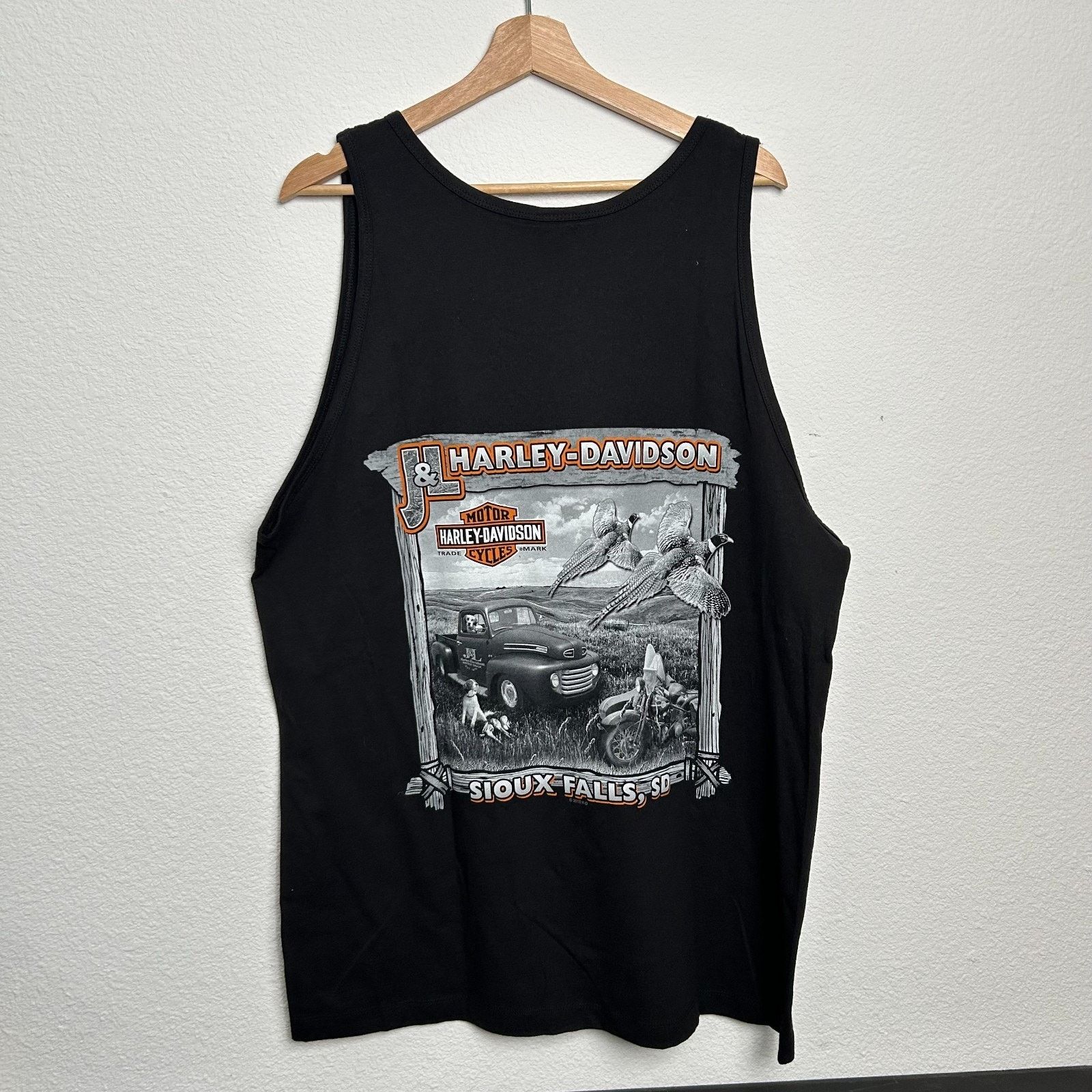 Harley Davidson Harley Davidson Tank Top Mens Black Sioux Falls 2013 Size US XL / EU 56 / 4 - 2 Thumbnail