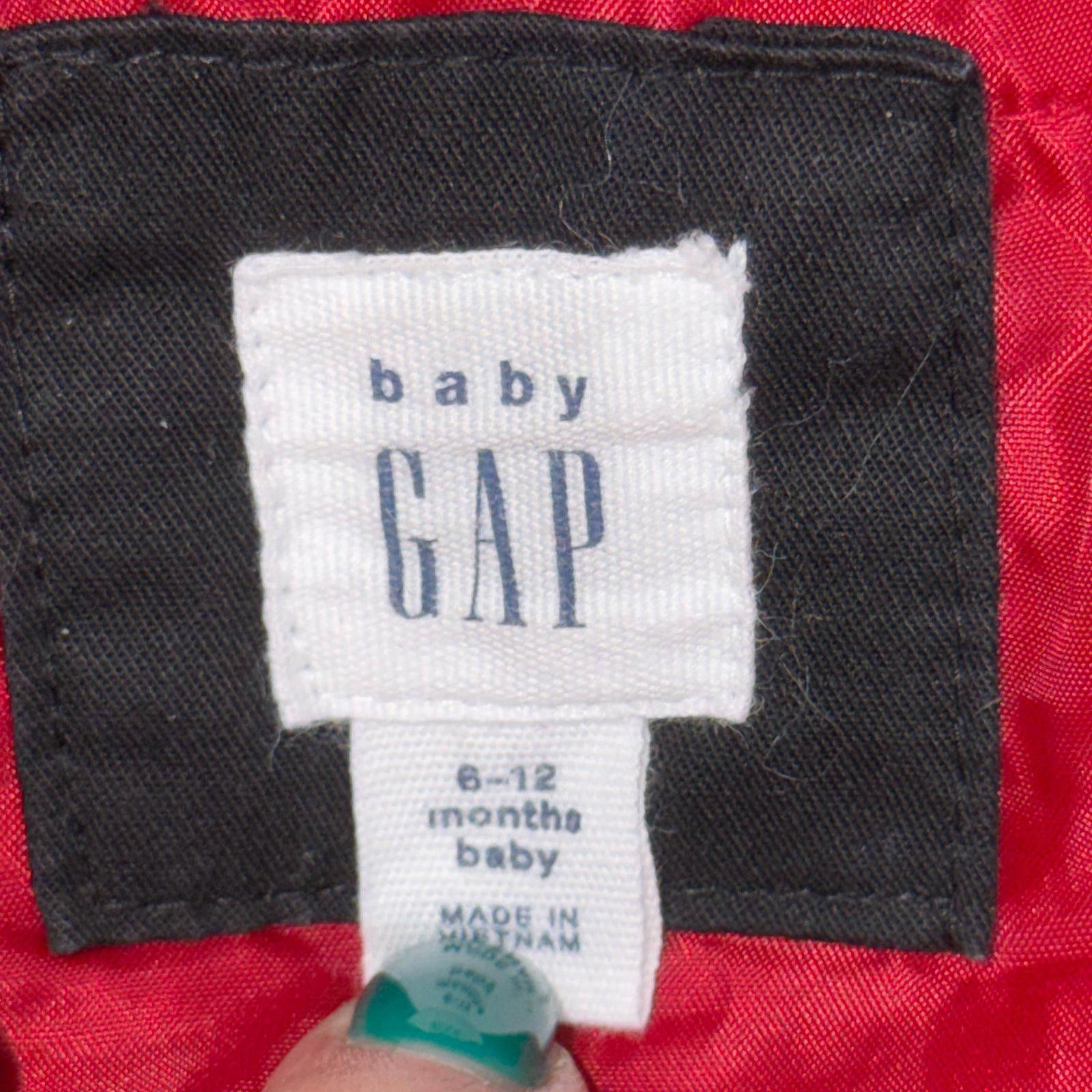 Gap Baby GAP 6-12 Month Blue Duffle Coat with Red Plaid Lining Size US XXS / EU 40 - 8 Thumbnail