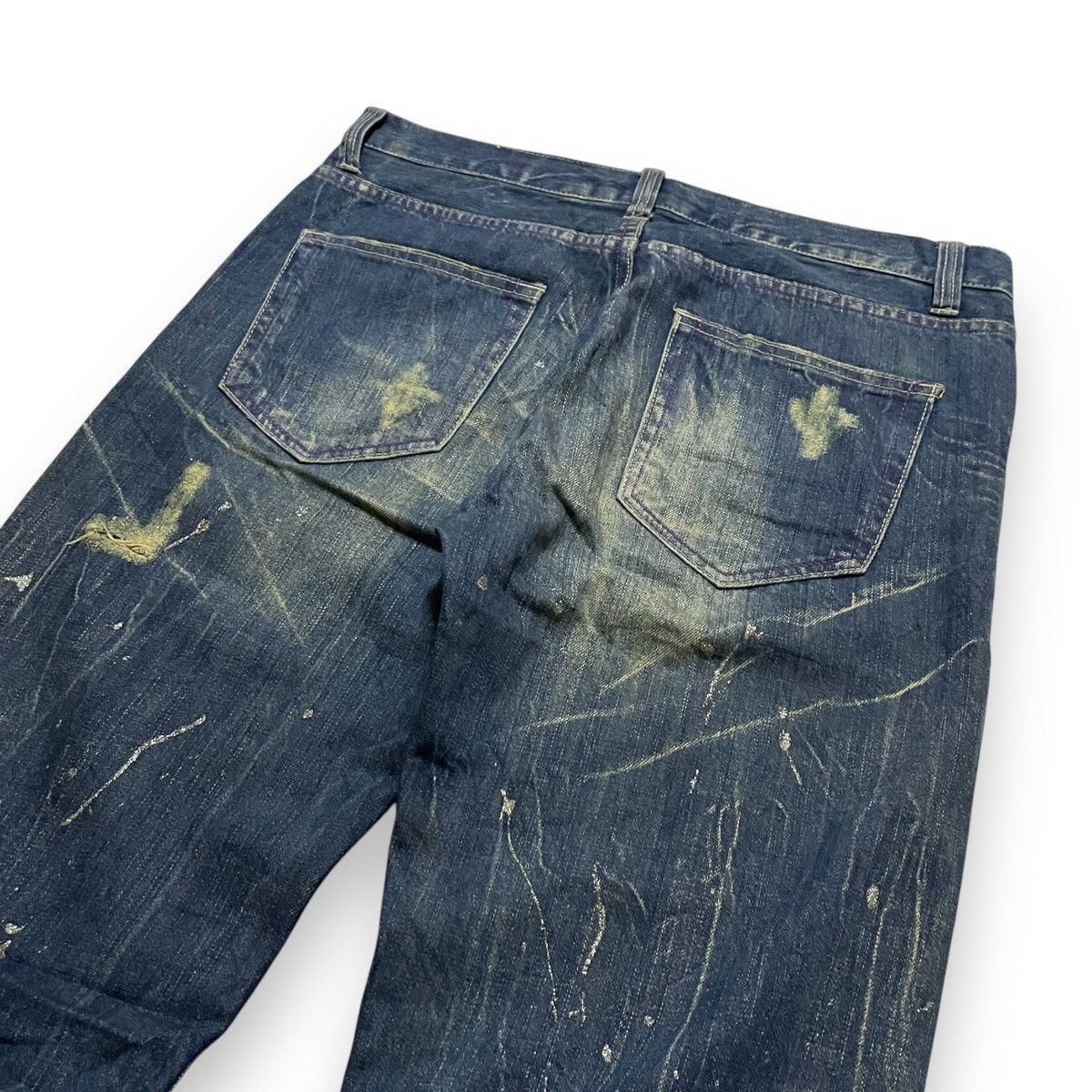 If Six Was Nine ORIGINAL VINTAGE NYLAUS PREMIUM SPLASHED DENIM (35×45) Size US 35 - 11 Thumbnail
