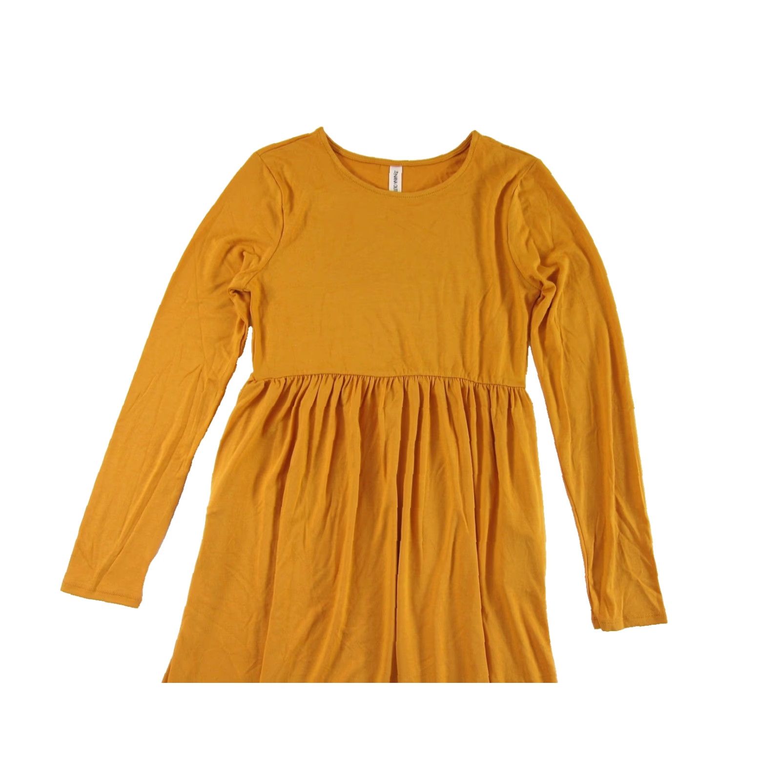 Vintage Zenana Outfitters Orange Jersey Stretch Empire Long Sleeve Maxi Dress M Size M / US 6-8 / IT 42-44 - 4 Thumbnail