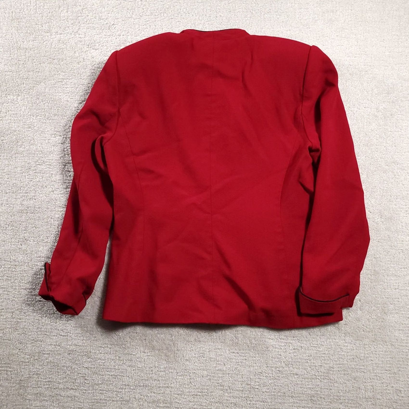 Vintage VINTAGE Alfred Dunner Blazer Women's 12 Wool Red Long Sleeve Shoulder Pads Jacket Coat Blazer Shirts Mens? Size XL / US 12-14 / IT 48-50 - 4 Thumbnail