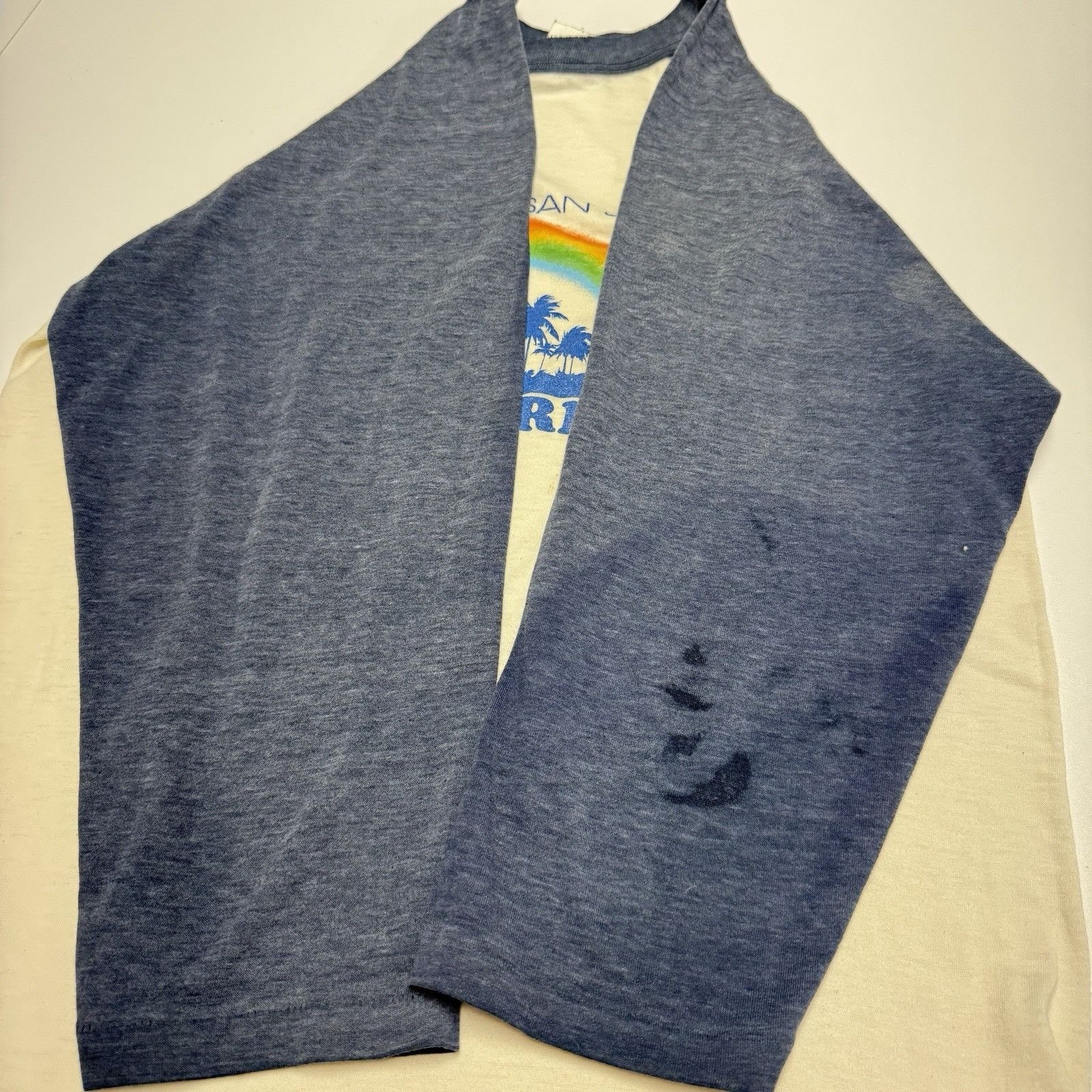 Vintage Vintage 80s California 3/4 Sleeve T Shirt Mens Large San Jos Size US L / EU 52-54 / 3 - 7 Thumbnail