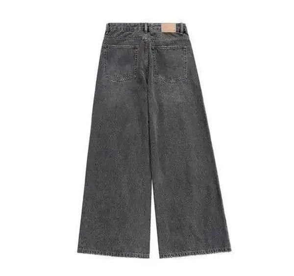 Vintage Fukatsu x Jingu Distressed Baggy Wide Leg Denim Jeans Size US 33 - 6 Thumbnail