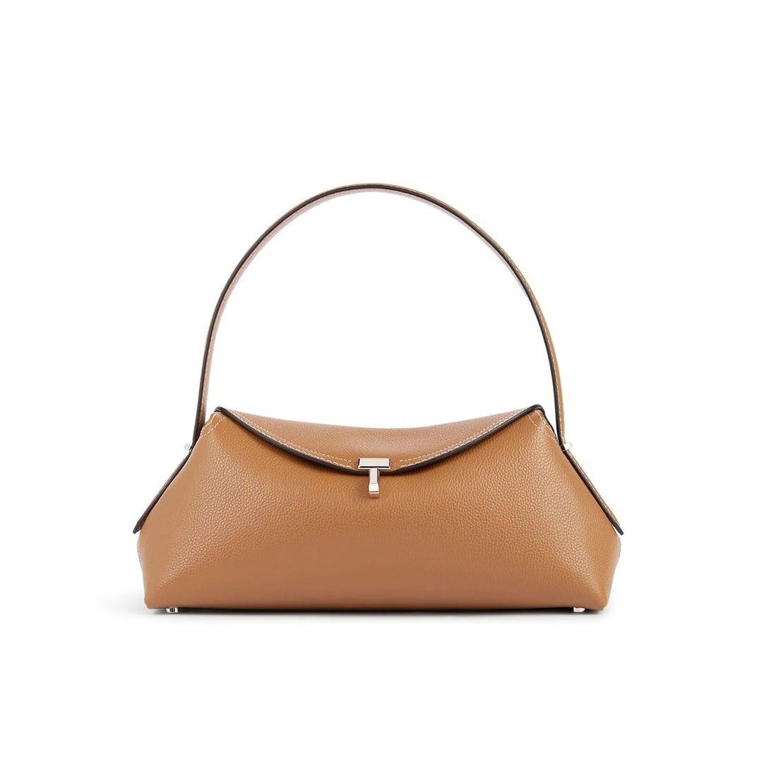 Toteme TOTEME T-lock Tan Leather Top Handle Bag New & Authentic Size ONE SIZE - 1 Thumbnail