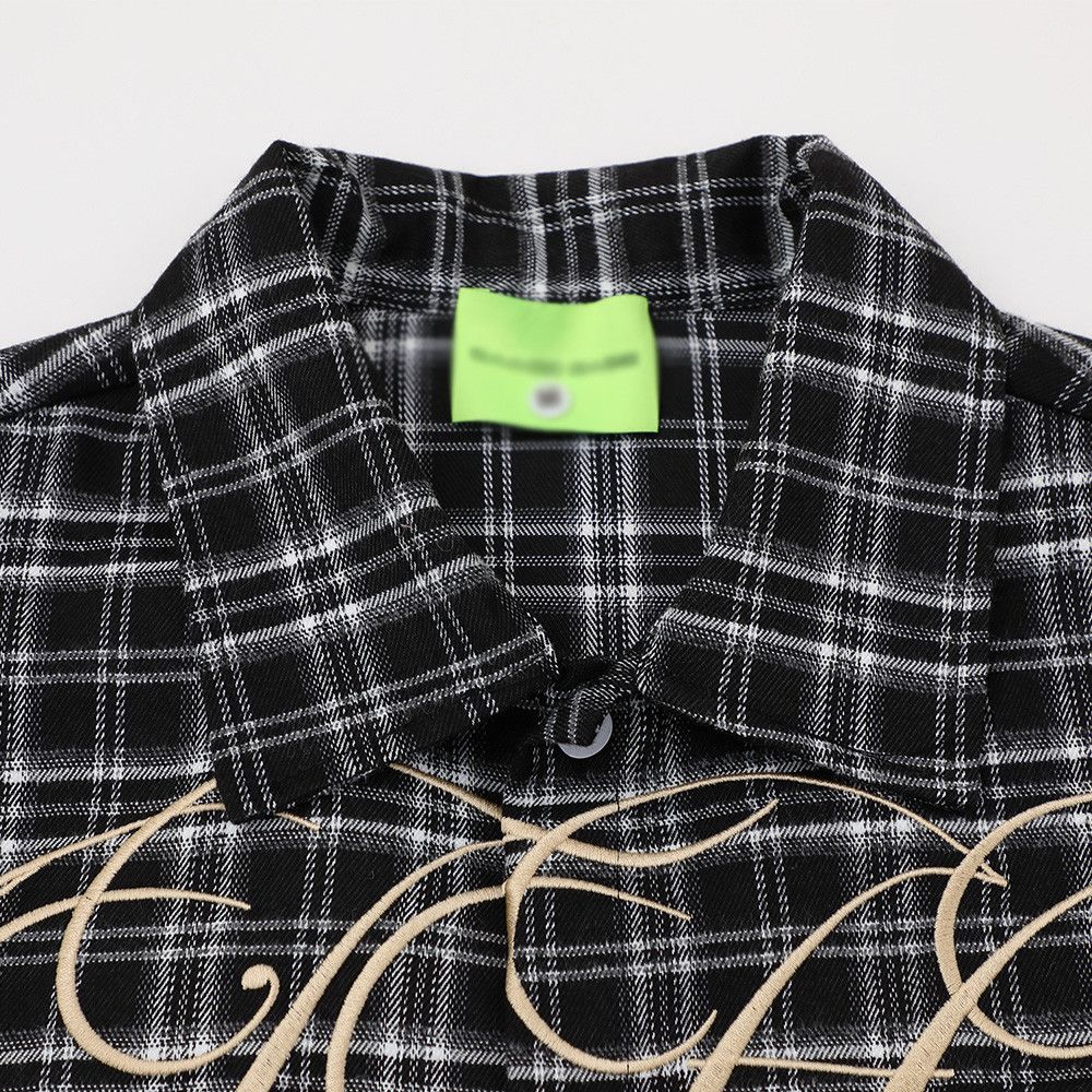 Vintage Men's Japanese Retro Plaid Casual Shirt with Embroidery Size US M / EU 48-50 / 2 - 3 Thumbnail