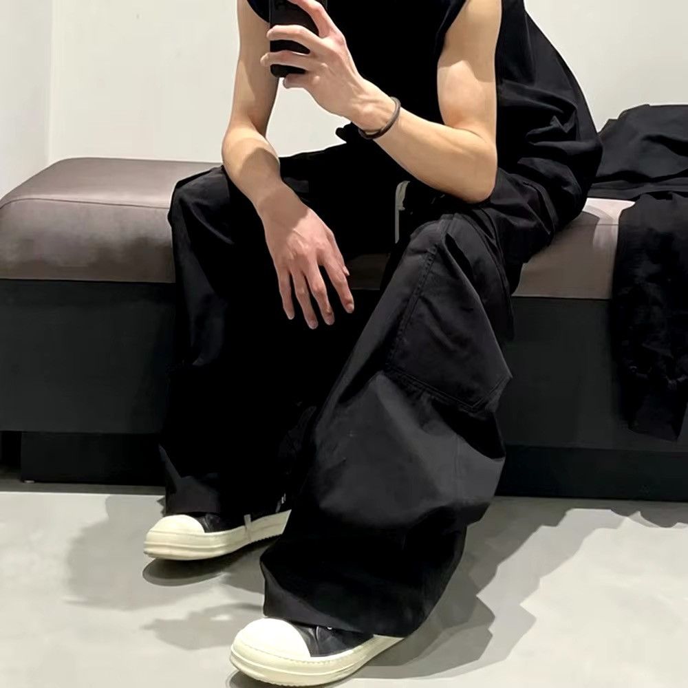 Designer × Vintage Streetwear Baggy Cargo Design Pants Size US 32 / EU 48 - 6 Thumbnail