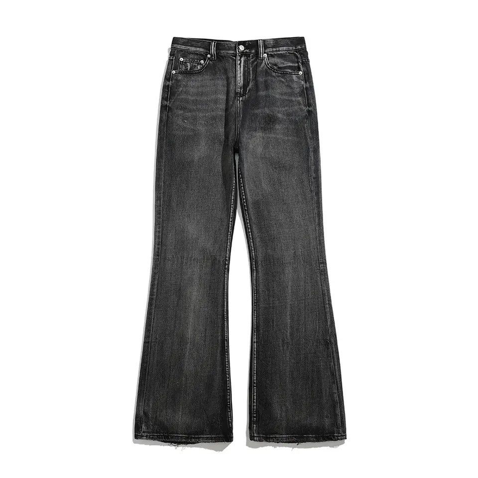 Jean × Vintage Black Washed Damage Baggy jeans y2k 90’s retro style Size US 32 / EU 48 - 2 Thumbnail