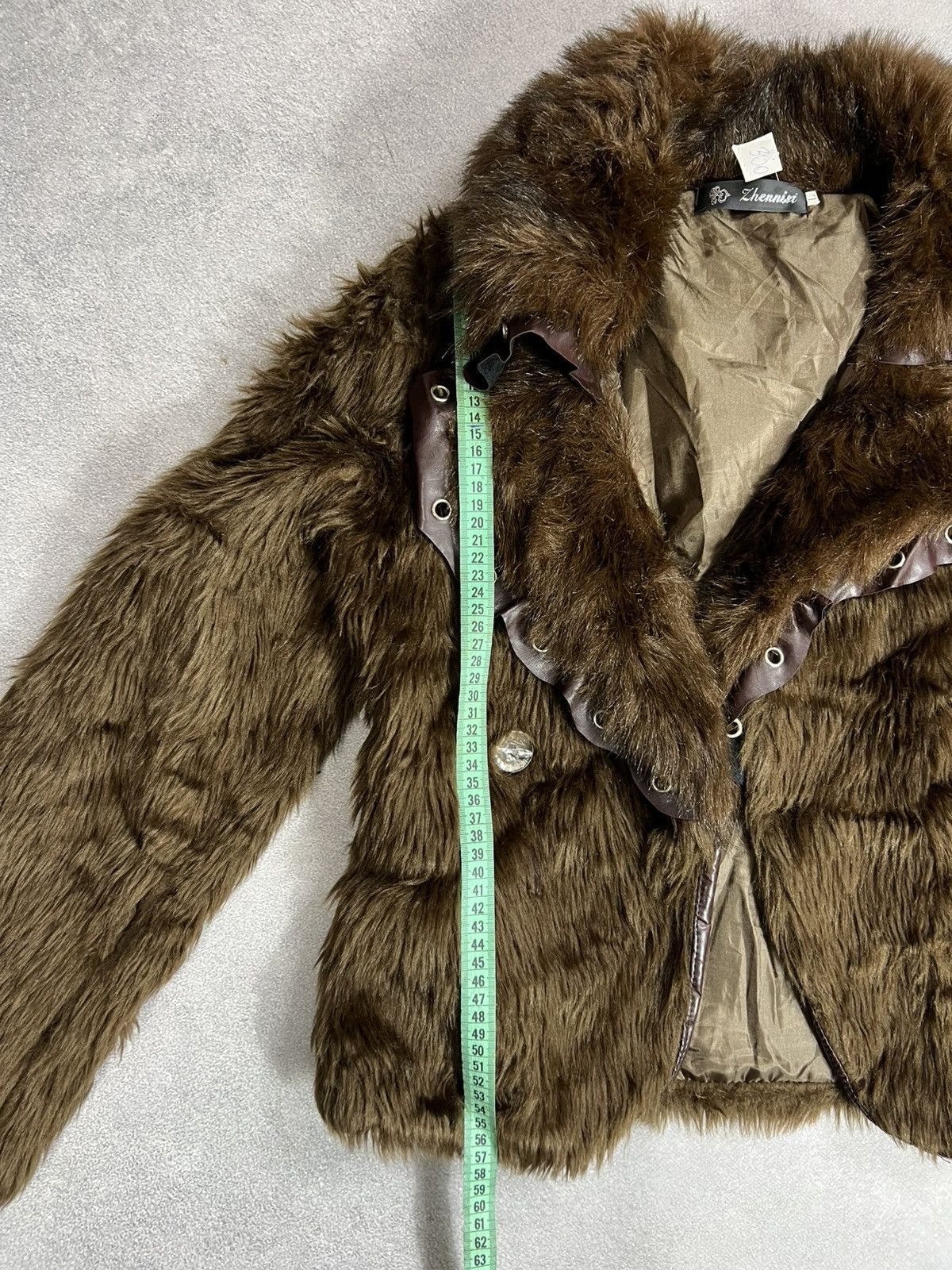 Vintage RARE vintage faux fur BARBIE CROPPED coat jacket Y2K Size US S / EU 44-46 / 1 - 9 Thumbnail