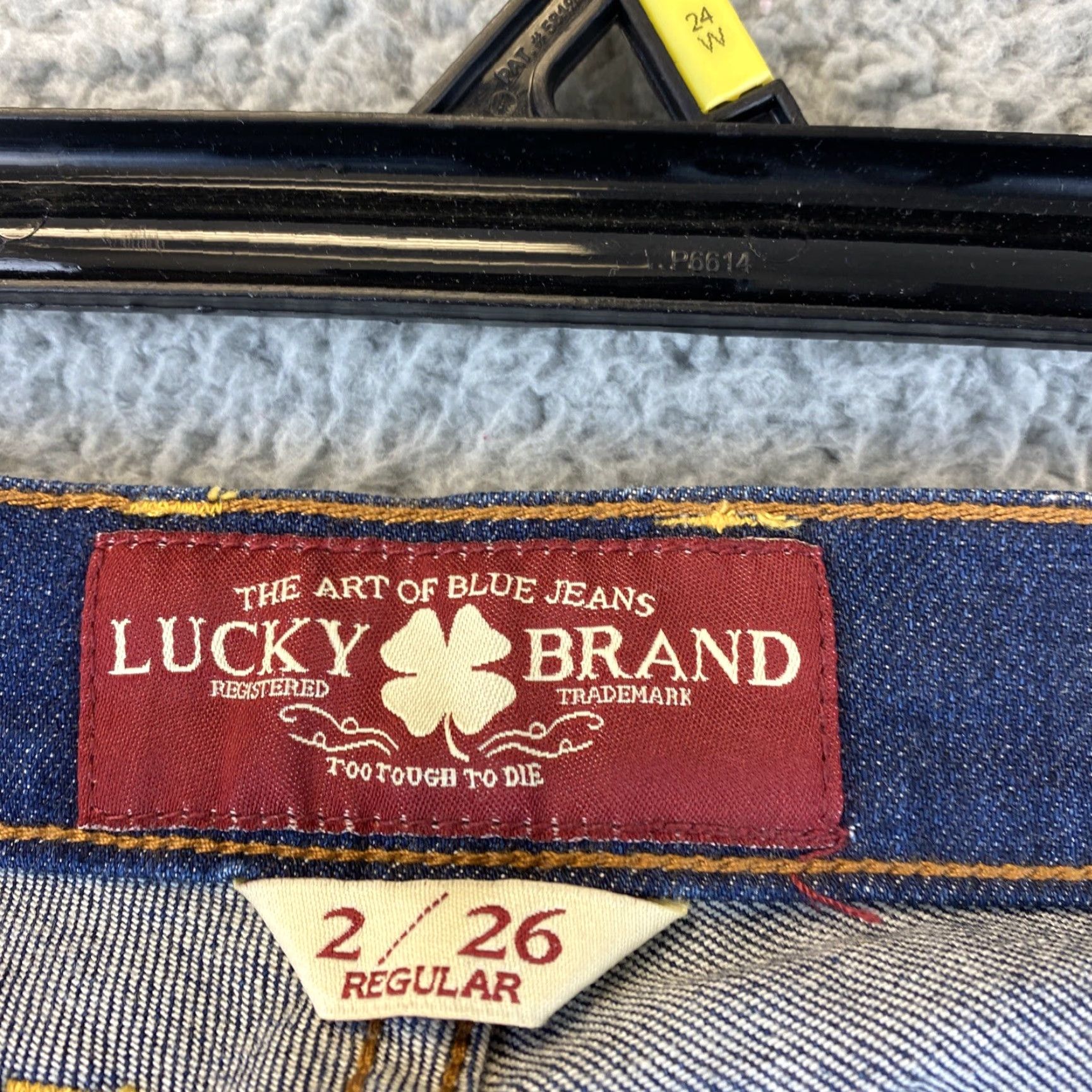 Lucky Brand Lucky Brand Jeans Womens 2/30 Denim Skinny Low Rise Regular Blue 29x30 5-Pocket Belt Loops Distressed Vintage No N/A Size 26" / US 2 / IT 38 - 6 Thumbnail