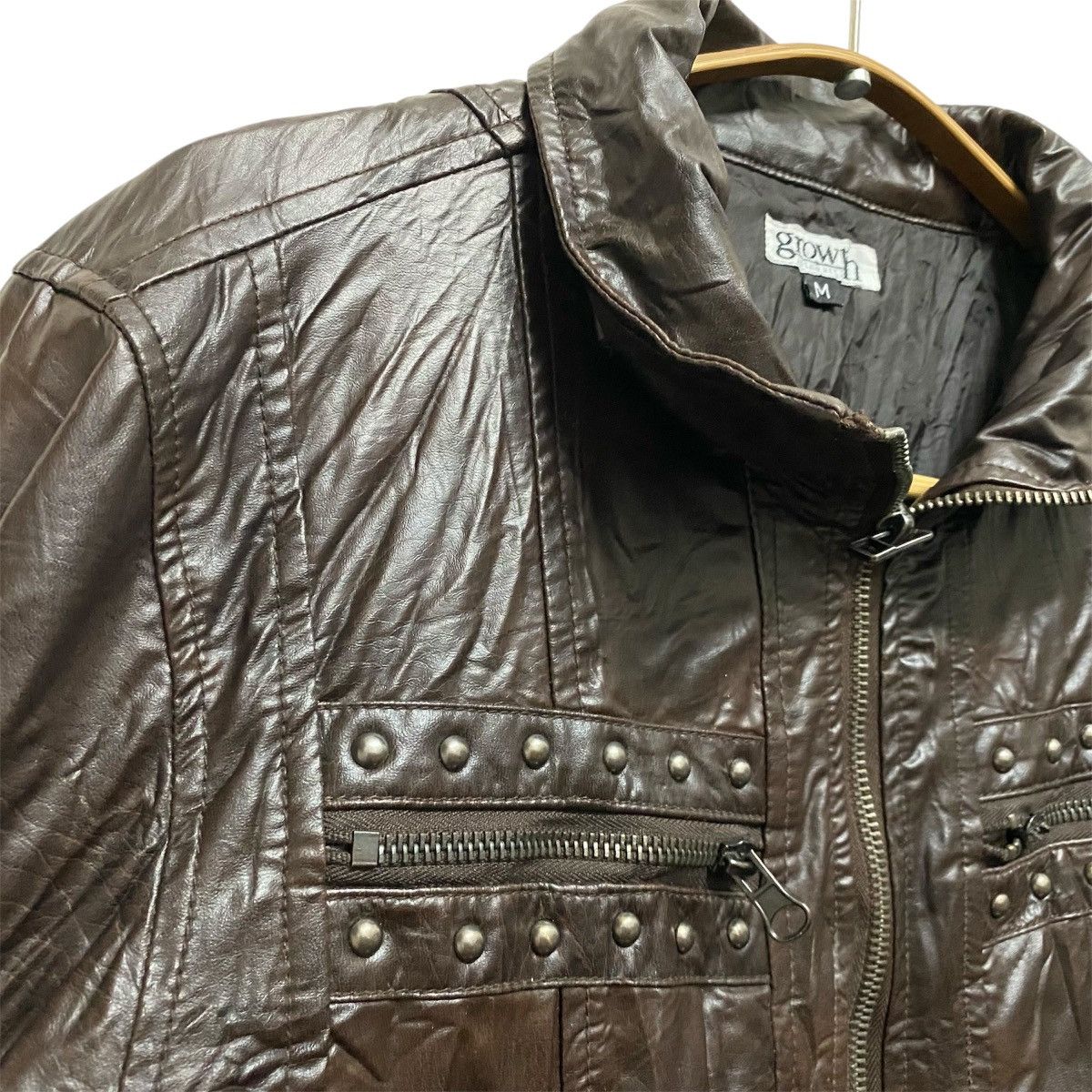 In The Attic in the attic Tactical Jacket Leather Pvc Japanese Punk Skate Size US M / EU 48-50 / 2 - 2 Thumbnail