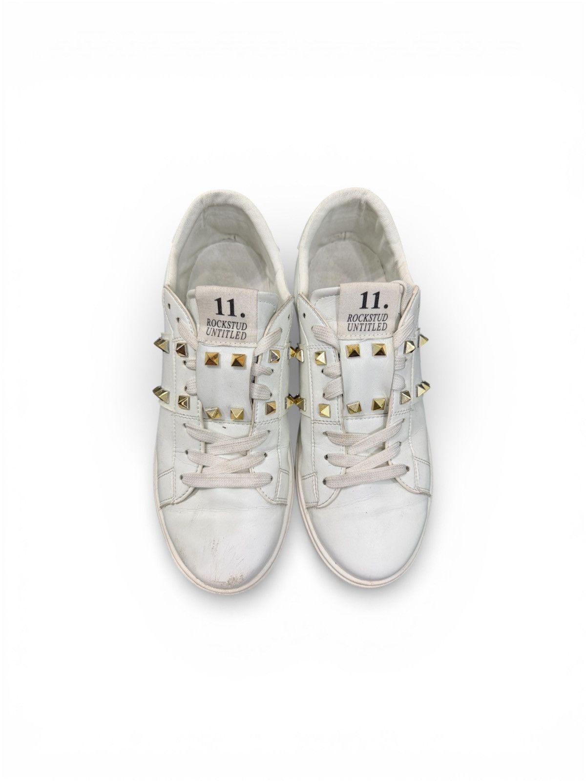 Valentino Valentino Rockstud Untitled White Leather Sneakers UK 6 Size US 6 / EU 39 - 1 Thumbnail