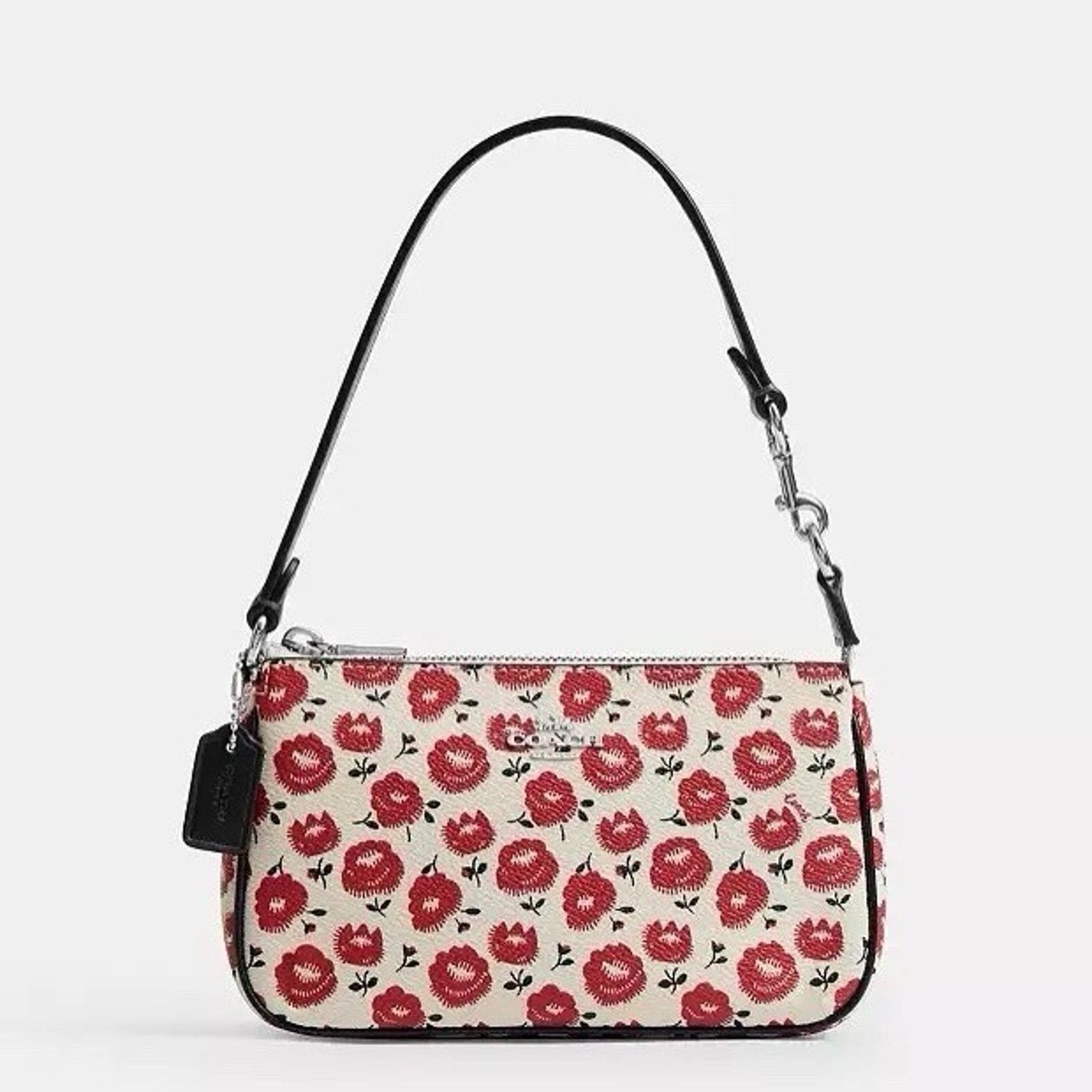 Coach NWT Coach Nolita 19 With Floral CBM74 Silver/Chalk/Black Size ONE SIZE - 6 Thumbnail