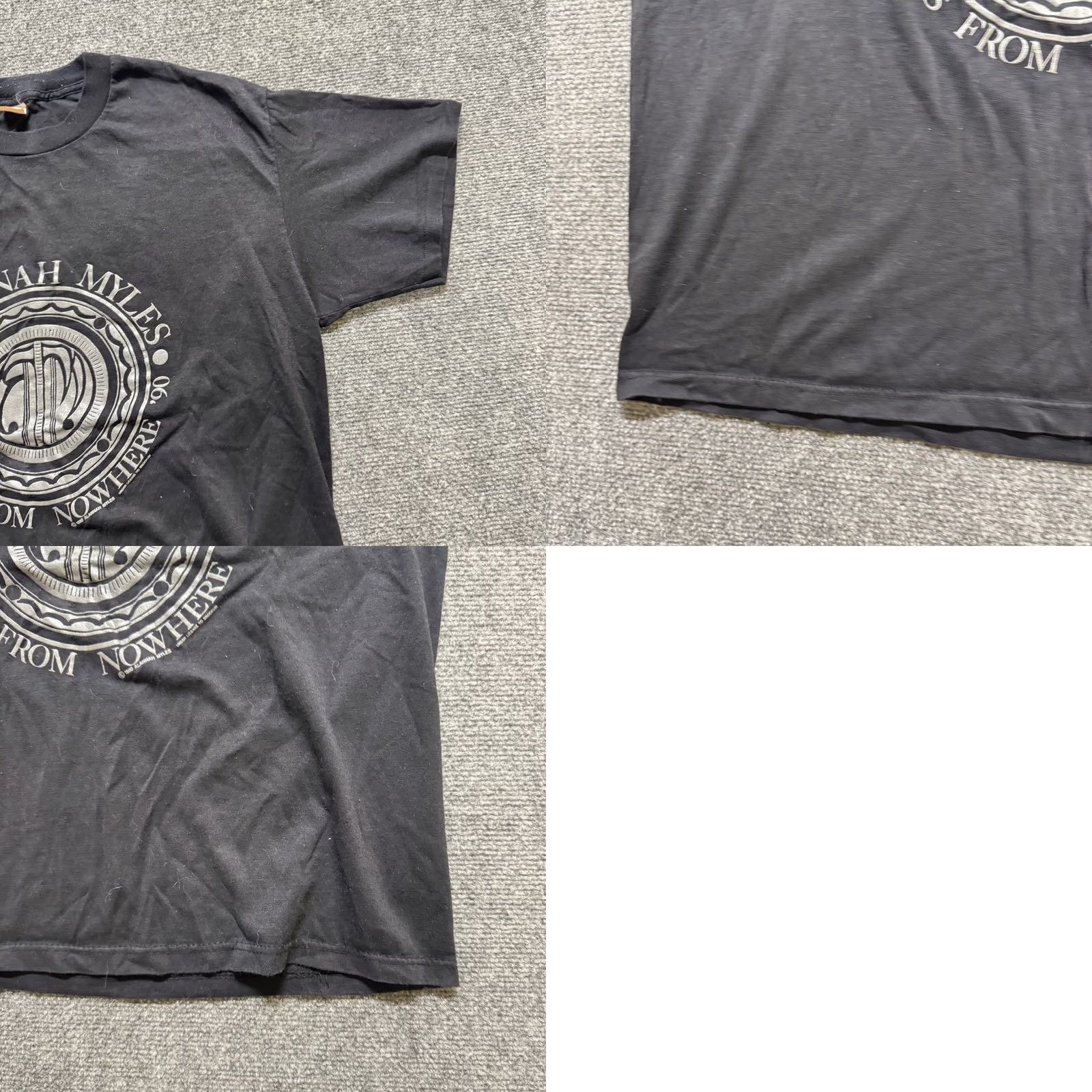 The Unbranded Brand VINTAGE Alannah Myles T-Shirt Mens XL 1990s Myles From Nowhere Single Stitch Black Regular Size XL Mens Pre-owned Distressing Fade Flaws Shown Size US XL / EU 56 / 4 - 8 Thumbnail