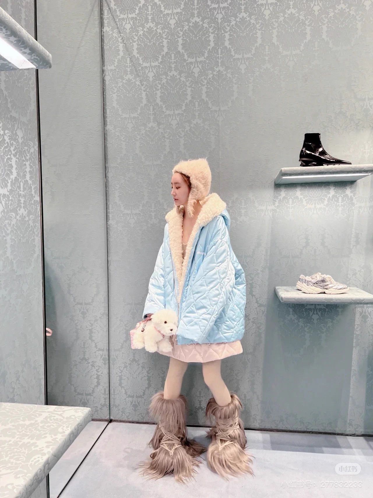 Miu Miu Miumiu Faux Fur Puffer 36 O/S 99new Cute Size XS / US 0-2 / IT 36-38 - 8 Thumbnail