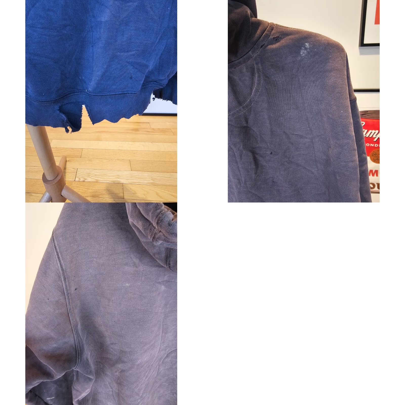 Carhartt VINTAGE Carhartt Hoodie XL Black Distressed Worn Cross Chest 27 INCH Cross Shoulder 23 INCH Men Pullover See Detail Size US XL / EU 56 / 4 - 11 Thumbnail
