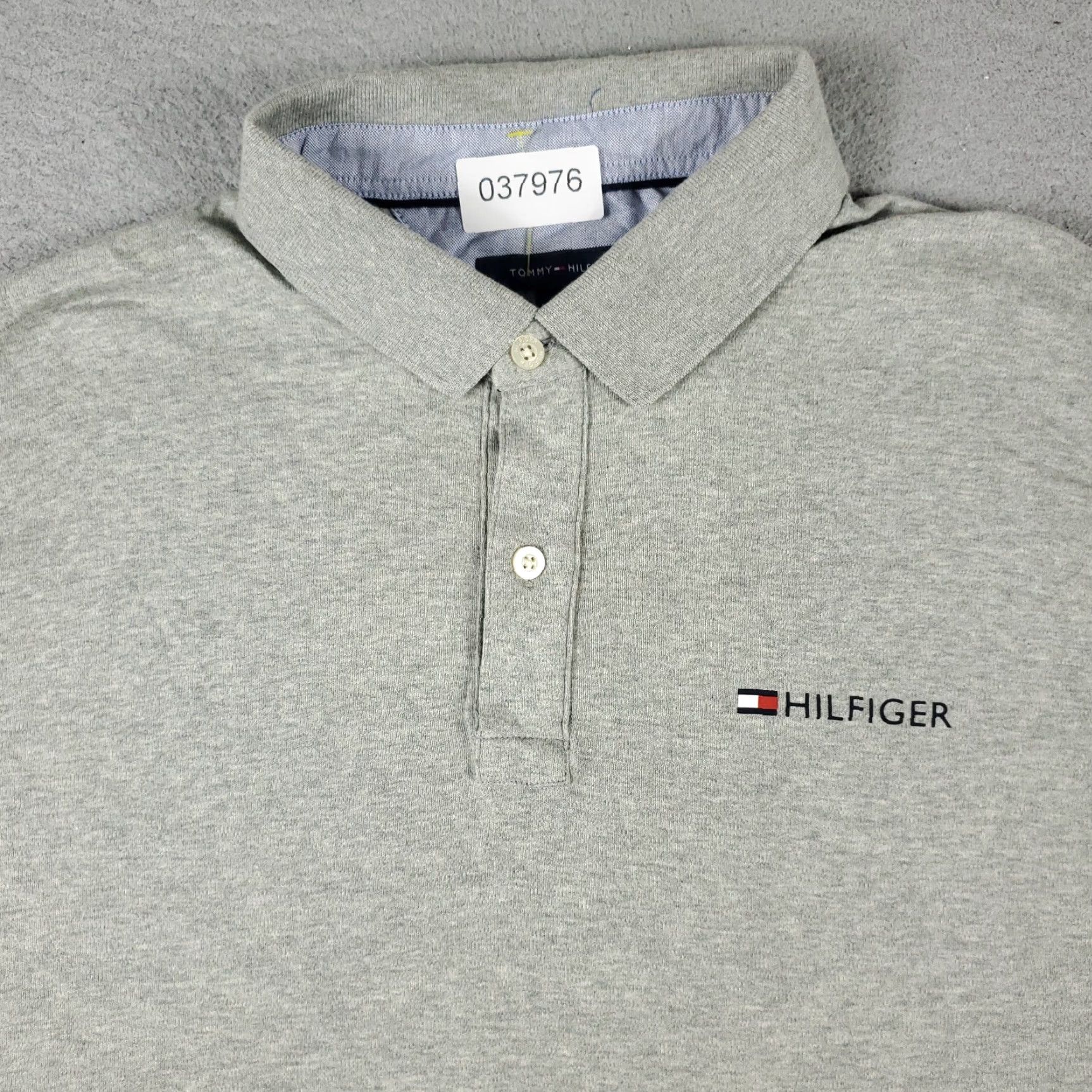Tommy Hilfiger Tommy Hilfiger Polo Shirt Mens Large Gray Short Sleeve Casual Activewear Size US L / EU 52-54 / 3 - 2 Thumbnail