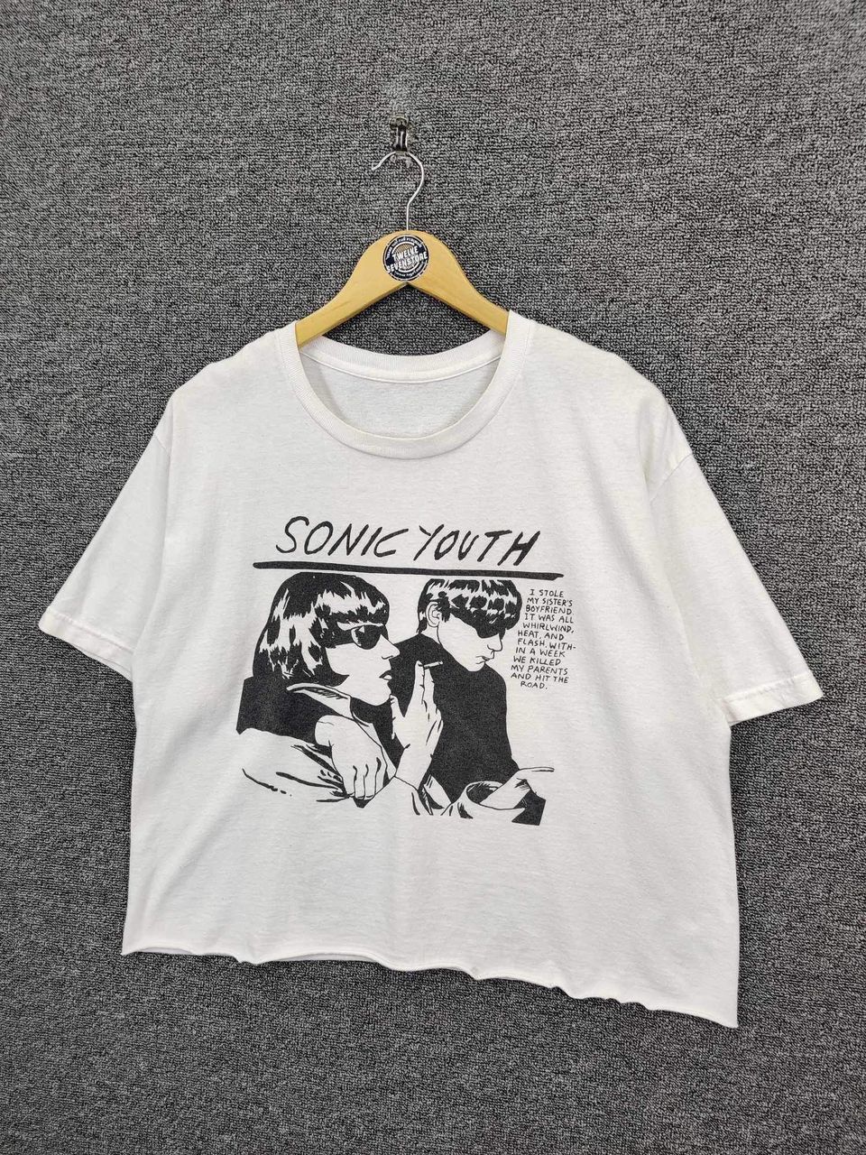 Band Tees Vintage Sonic Youth Cropped Tee Tshirt Size US L / EU 52-54 / 3 - 2 Thumbnail