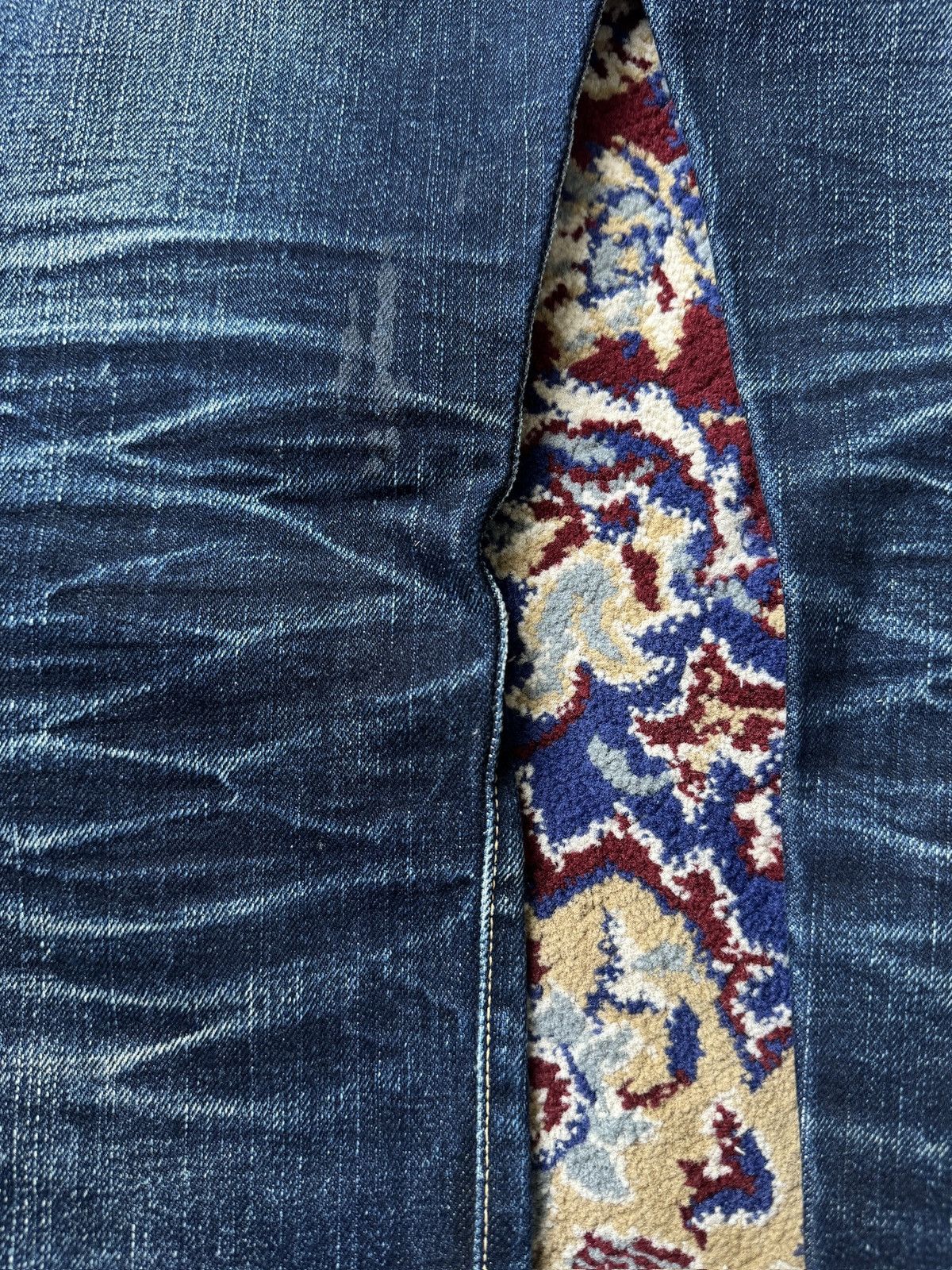 The Flat Head The Flat Head 3002 Golden Selvedge Raw denim faded jeans Size US 29 - 16 Thumbnail