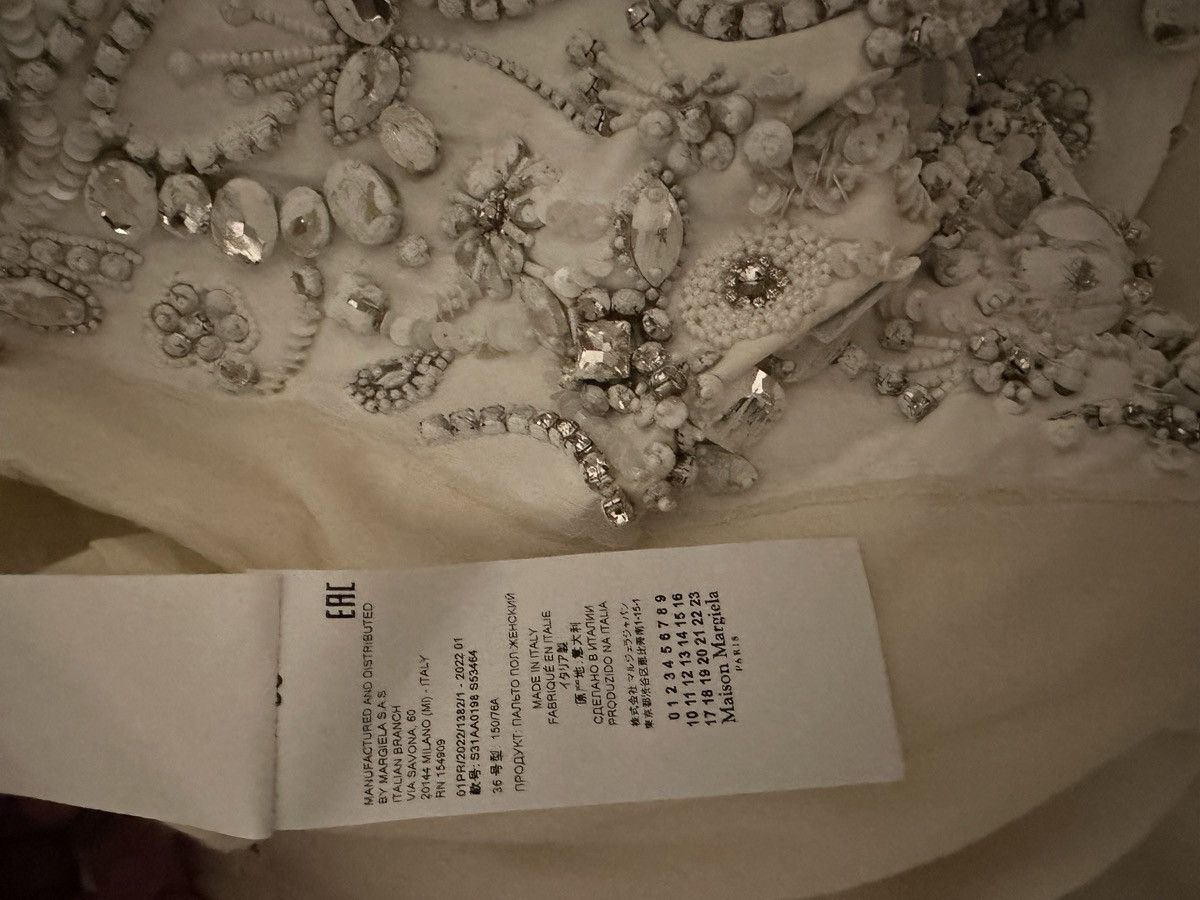 Maison Margiela Maison Margiela Artisanal SS22 Embroidered White Toile Coat Size US L / EU 52-54 / 3 - 9 Thumbnail