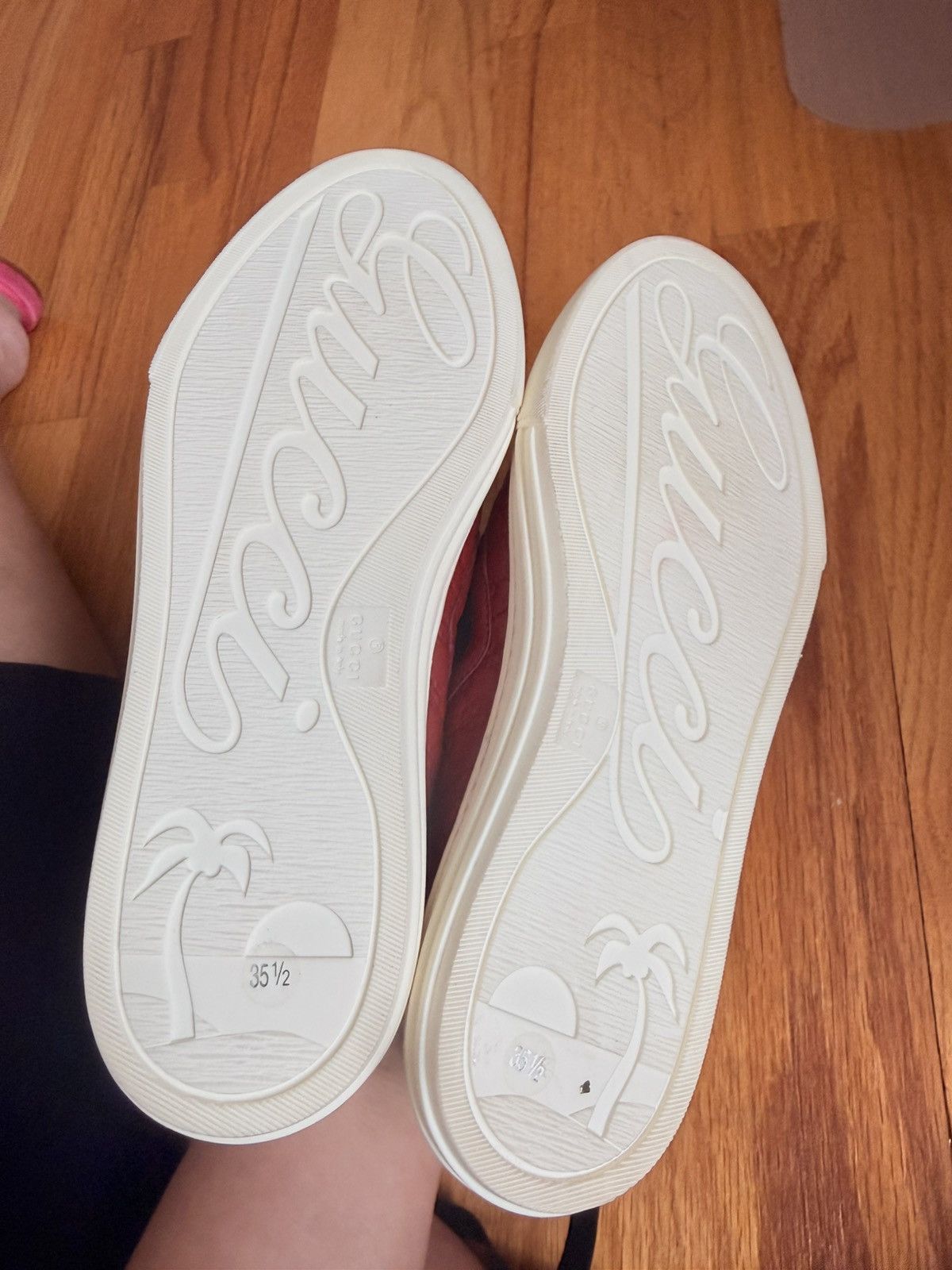Gucci Gucci Logo Low Top laceless Sneakers Size US 5.5 / IT 35.5 - 5 Thumbnail