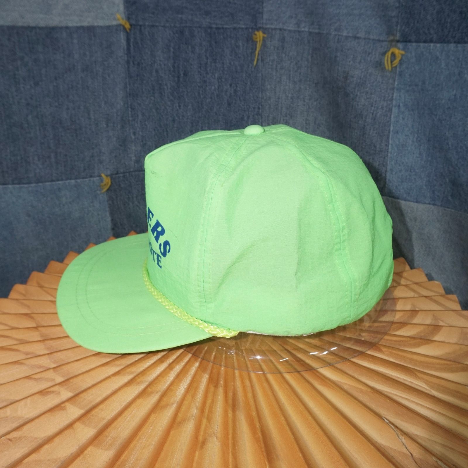 Vintage OSFA - Vintage builders concrete spell out neon rope hat Size ONE SIZE - 3 Thumbnail
