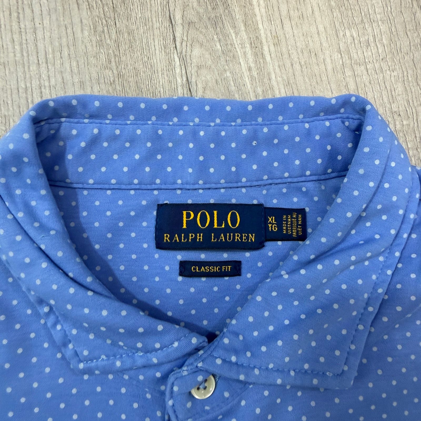 Polo Ralph Lauren Polo Ralph Lauren Classic Fit Shirt Extra Large Polka Dot Size US XL / EU 56 / 4 - 4 Thumbnail