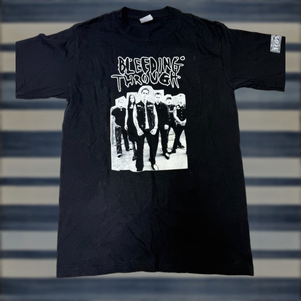 Anvil VINTAGE Trustkill Promotional T-Shirt BLEEDING THROUGH Black Short Sleeve Size S Mens Regular Cotton 90s Concert Rare Size US S / EU 44-46 / 1 - 1 Thumbnail
