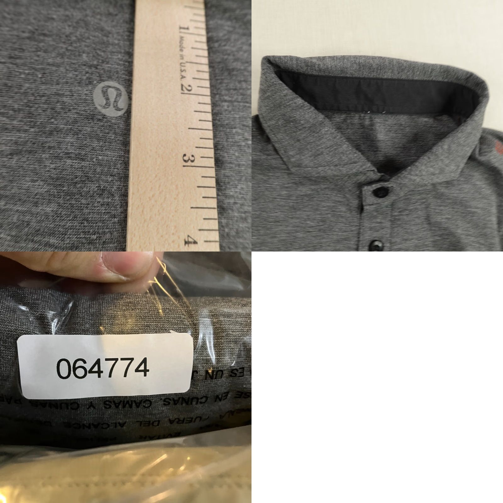Lululemon Lululemon Polo Shirt Mens Large Gray Evolution Performance Golf Shirt Size US L / EU 52-54 / 3 - 8 Thumbnail