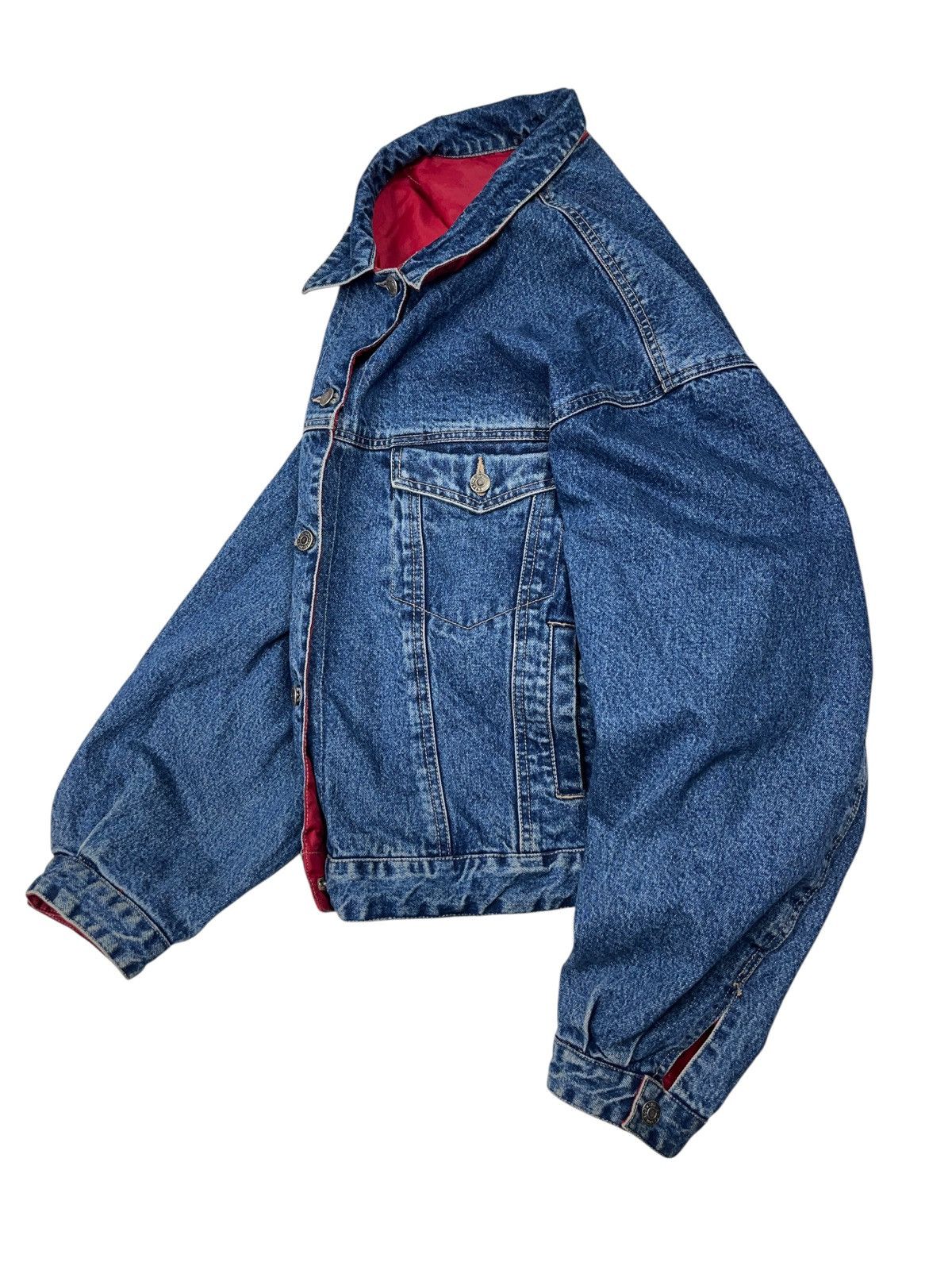 Gap Vintage 90s Gap Reversible Oversized Denim Jacket Trucker Size US XL / EU 56 / 4 - 6 Thumbnail