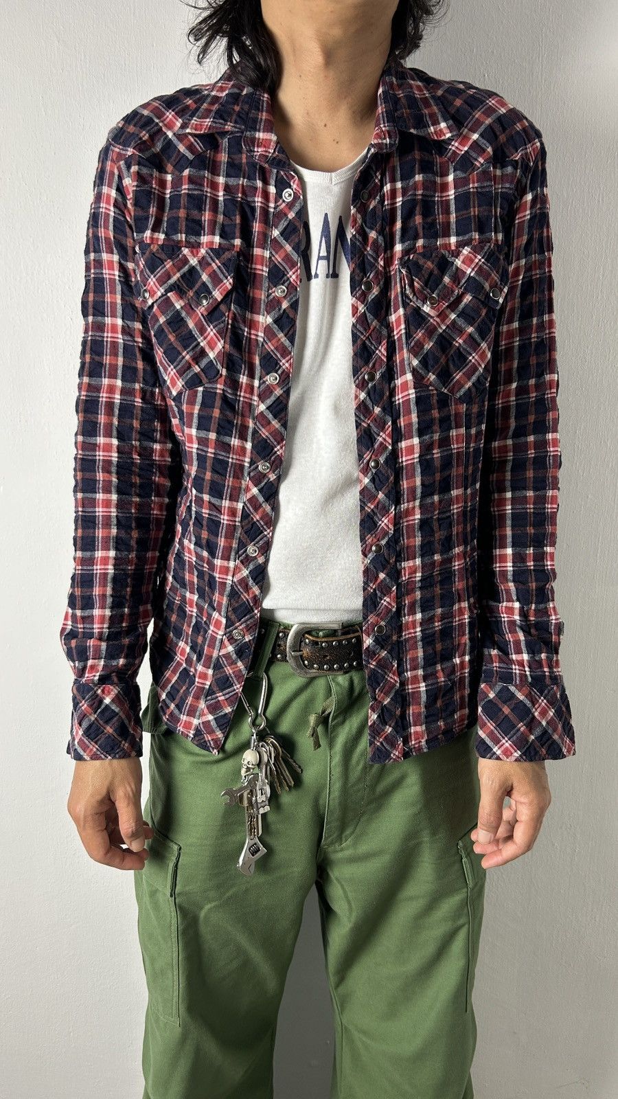 Hysteric Glamour × Japanese Brand × Vintage 291295=Homme Western Pearl Flannel Size US M / EU 48-50 / 2 - 6 Thumbnail