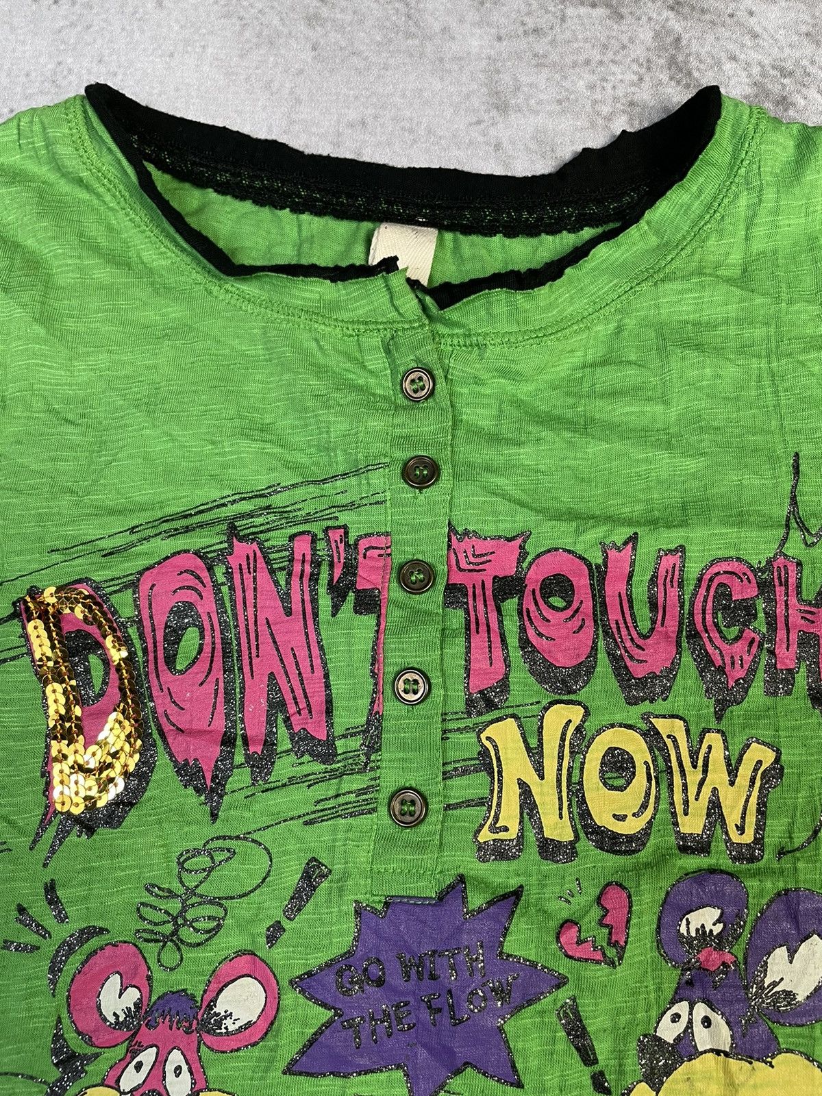 Hysteric Glamour 2000s Joky Gal Playful Gyaru Graphic Long Sleeve Tshirt Size M / US 6-8 / IT 42-44 - 3 Thumbnail