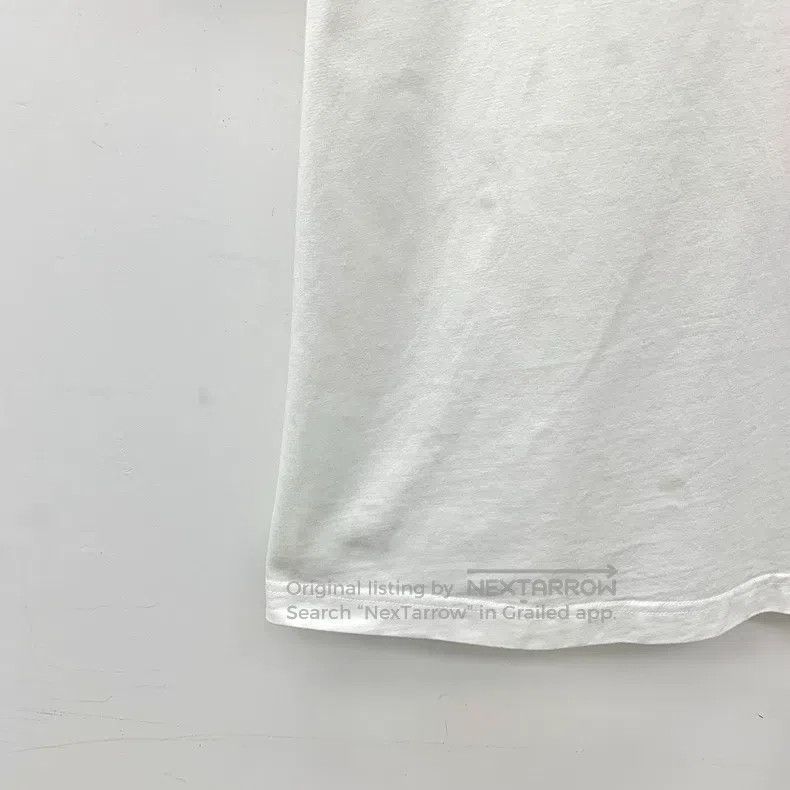 Balenciaga Balenciaga White Logo Letter Embroidered Cotton Round Neck Size US S / EU 44-46 / 1 - 4 Thumbnail