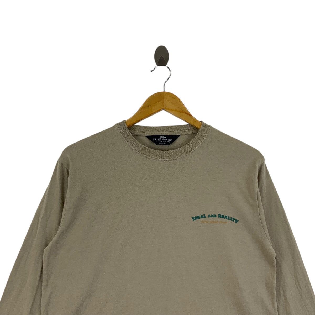 Vintage KRIFF MAYER OUTDOOR Ideal & Reality Illustration Tee Shirt Size M / US 6-8 / IT 42-44 - 2 Thumbnail