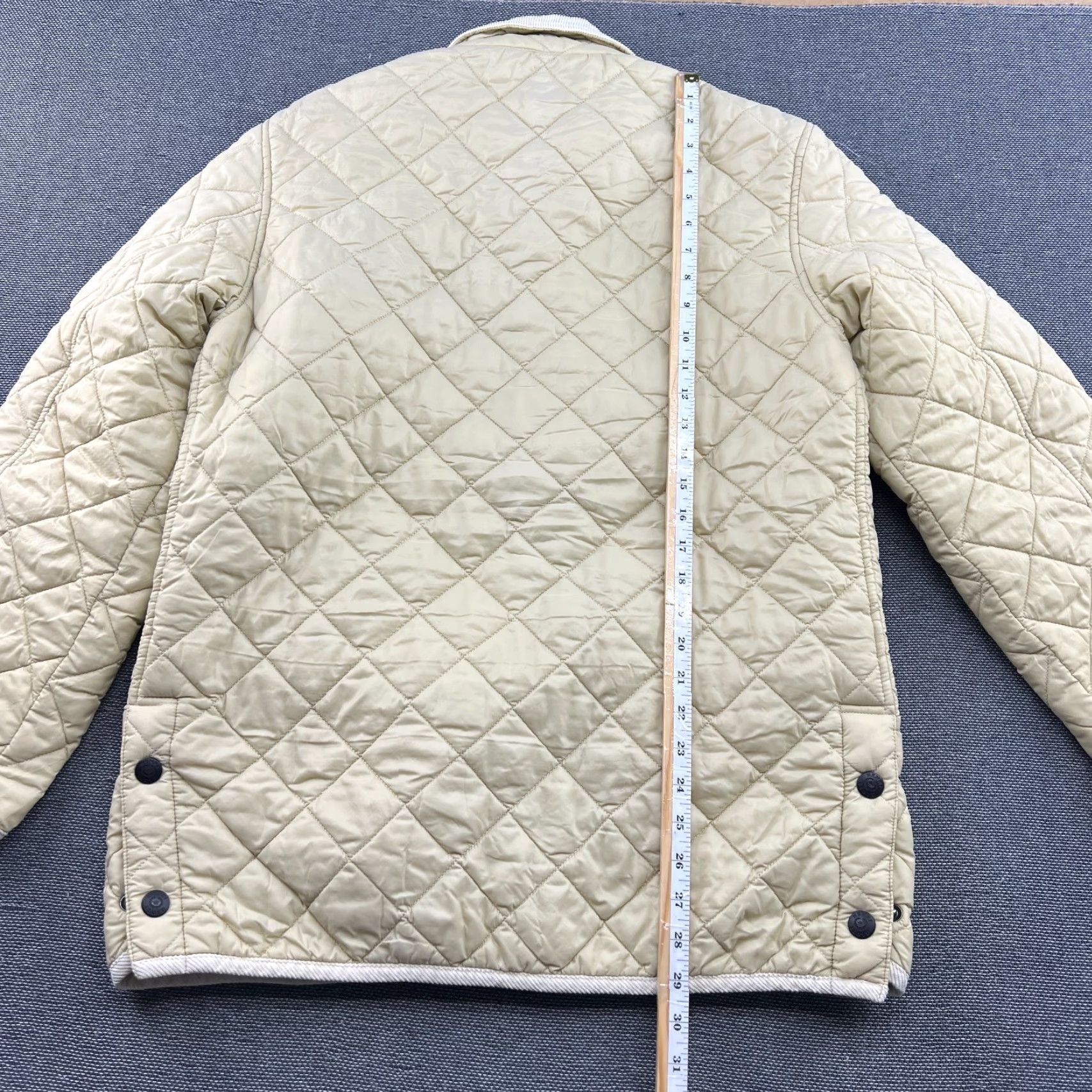 Henri Lloyd Vintage Henri Lloyd Beige Jacket Mens Medium Quilted Corduroy Trim Jacket Size US M / EU 48-50 / 2 - 4 Thumbnail