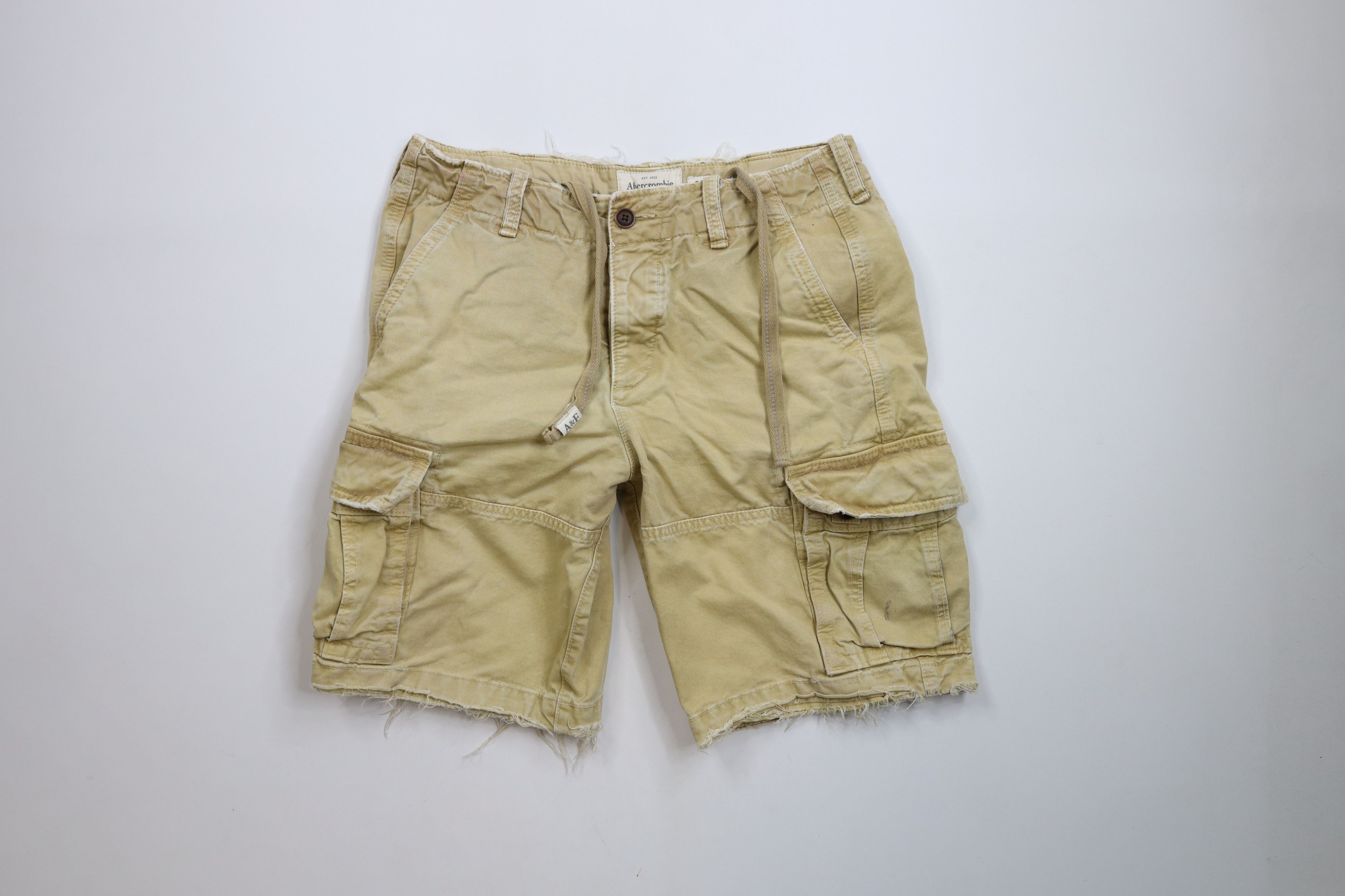 Abercrombie & Fitch × Vintage Vintage Abercrombie & Fitch Button Fly Heavy Cargo Shorts Size US 33 - 1 Thumbnail