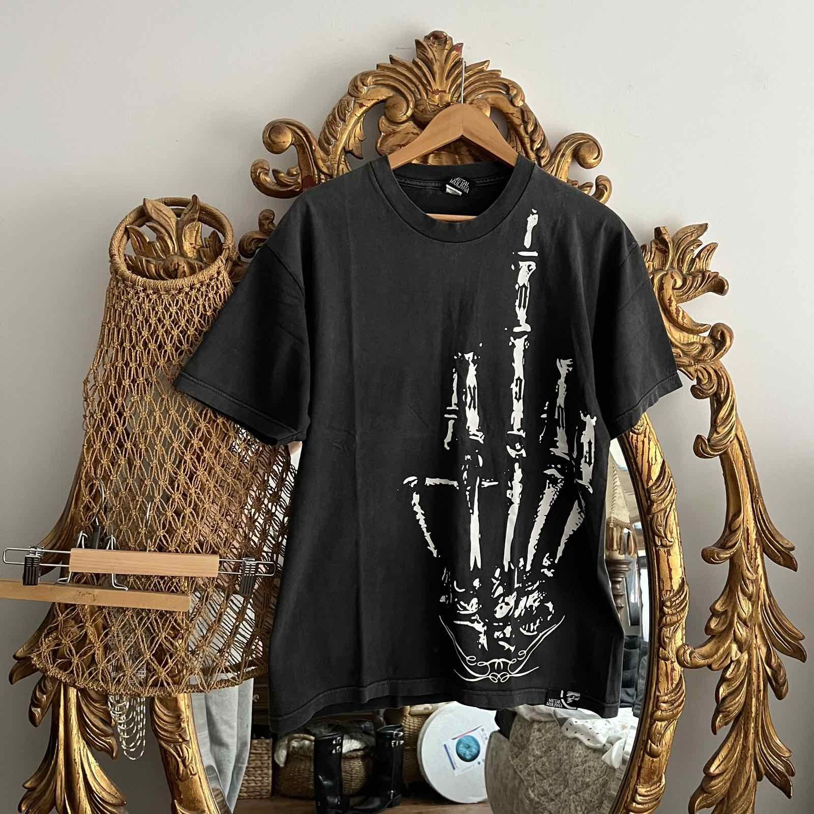 Other Metal Mulisha Y2K Middle Finger Big Printed T-shirt Sz L Size US L / EU 52-54 / 3 - 1 Thumbnail