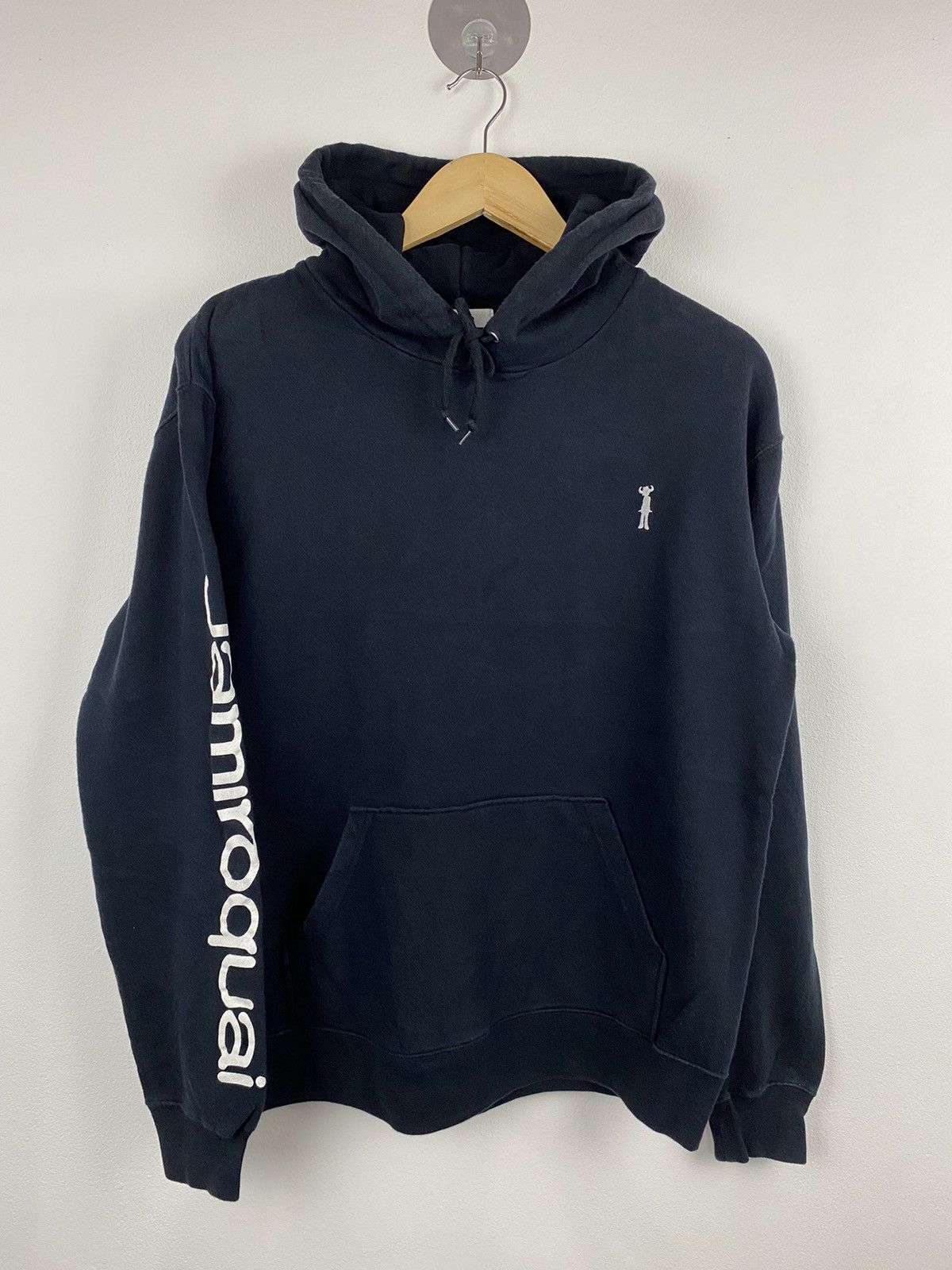 image of Band Tees x Rock Band Jamiroquai Band Pullover Hoodie in Black, Men's (Size Medium)