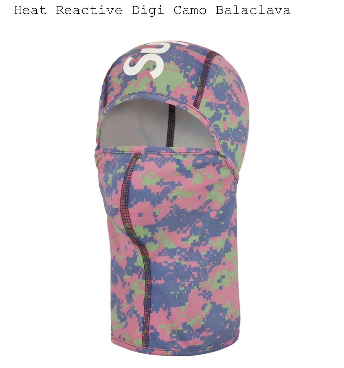 Supreme SUPREME HEAT REACTIVE DIGI CAMO BALACLAVA Size ONE SIZE - 6 Thumbnail
