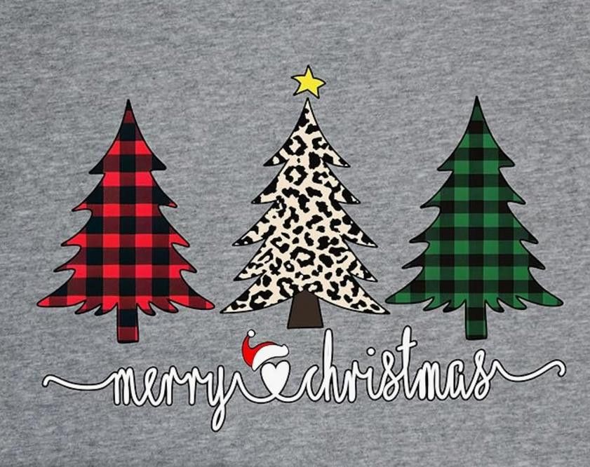 NBDN Nobrandedon Women's SIZE LARGE long-sleeve Merry Christmas Printed Shirt Size L / US 10 / IT 46 - 3 Thumbnail