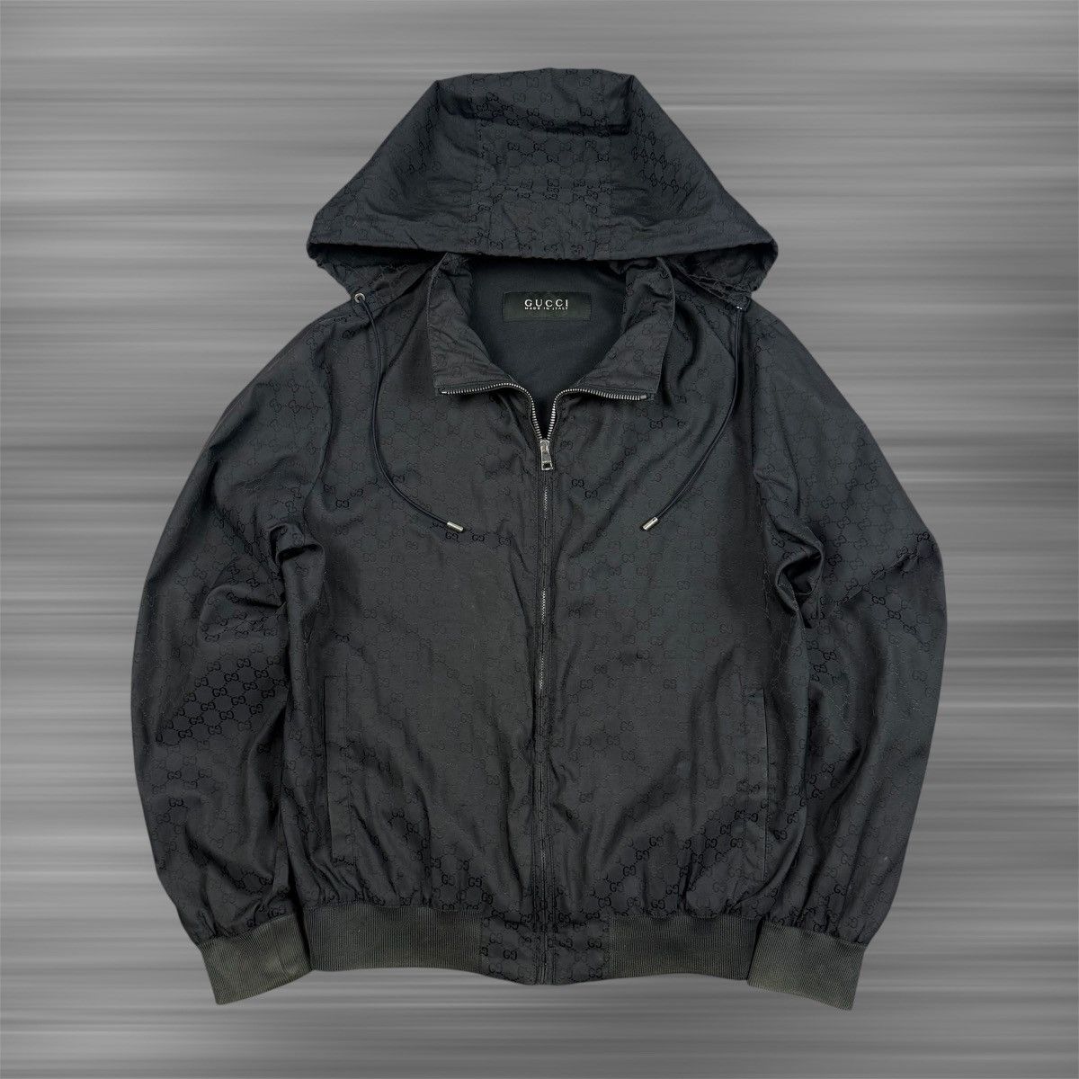 Gucci Gucci Monogram Nylon ‘Black’ Hooded Jacket Size US M / EU 48-50 / 2 - 1 Thumbnail