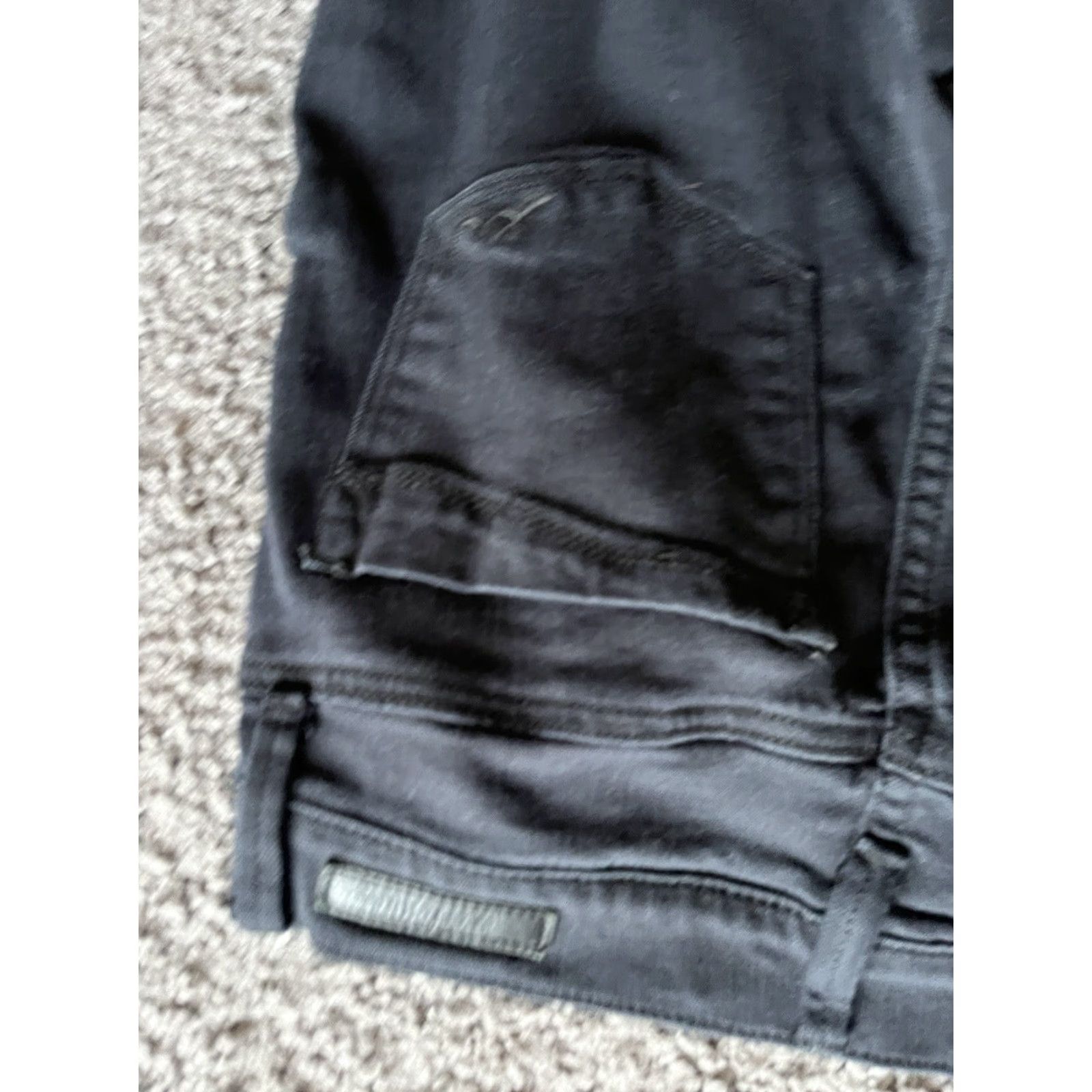 Express Express Jeans Legging Black Womens 4 Regular 30in Denim Cotton Blend Zip Button Pockets Stretch Modern 90s? Size 27" / US 4 / IT 40 - 7 Thumbnail