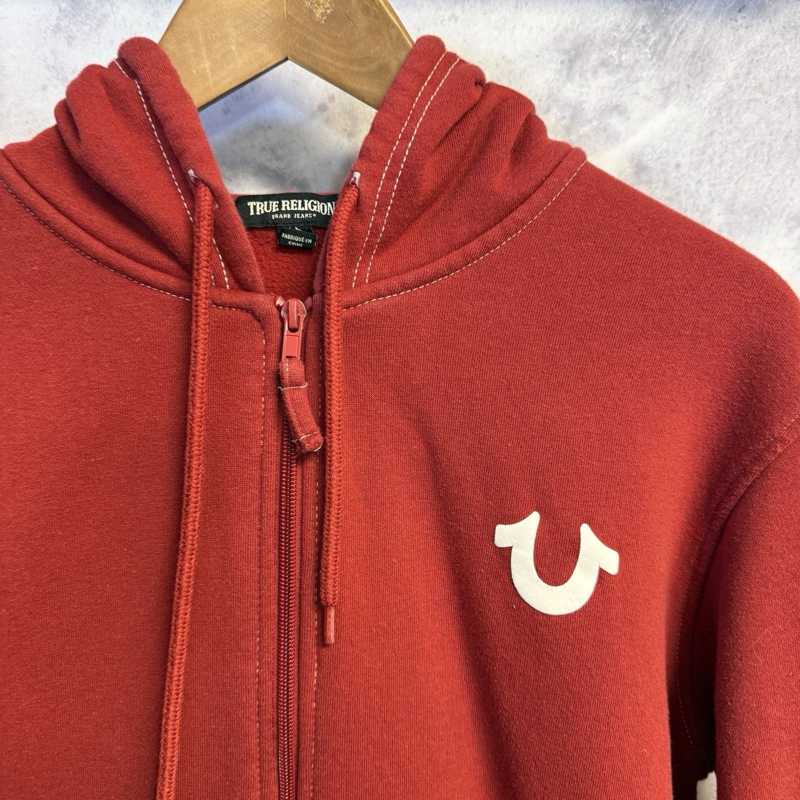 True Religion True Religion Hoodie Sweatshirt Mens Medium Red Size US M / EU 48-50 / 2 - 3 Thumbnail